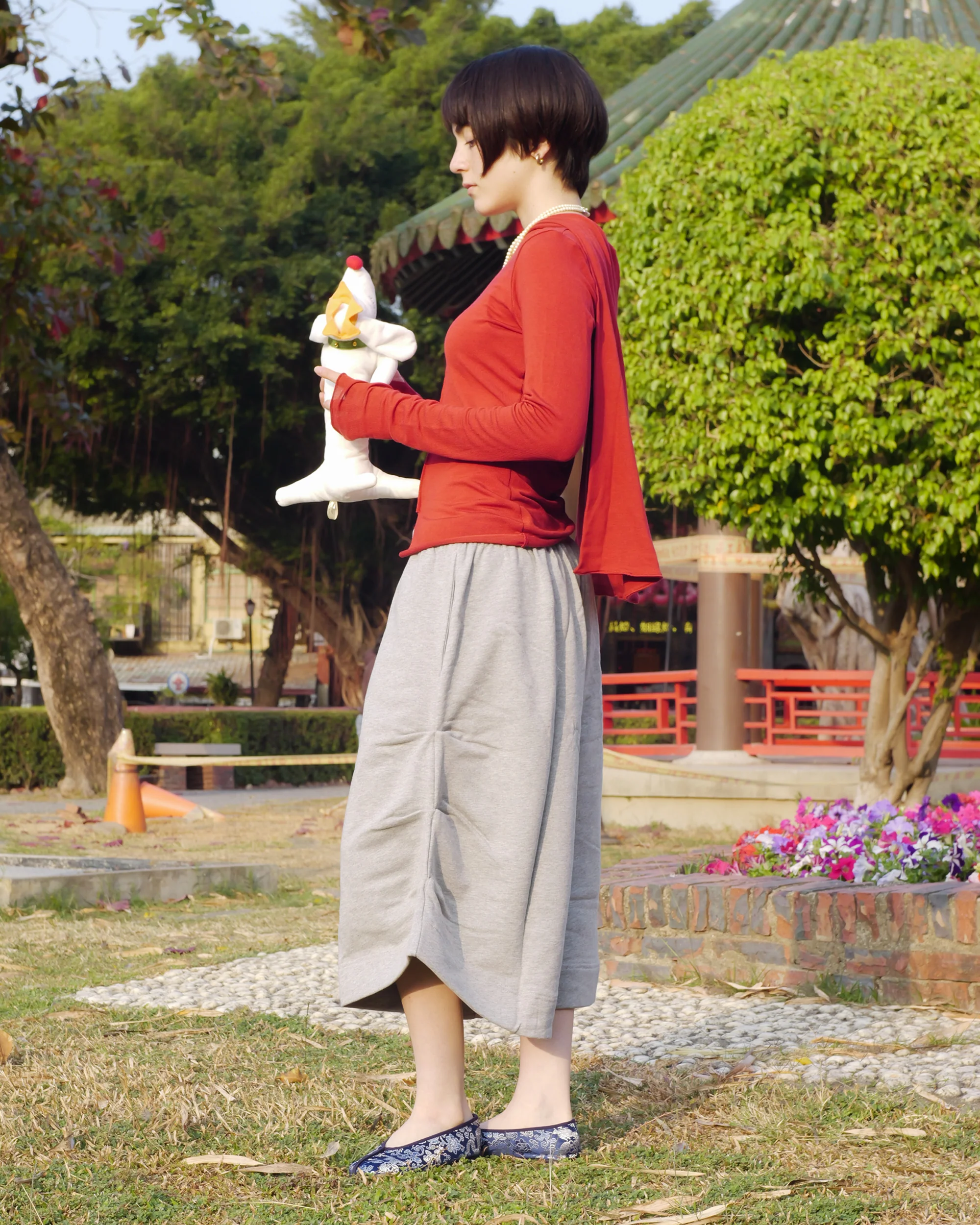 Goro Kenji Shorts in Grey Marle - Image 9