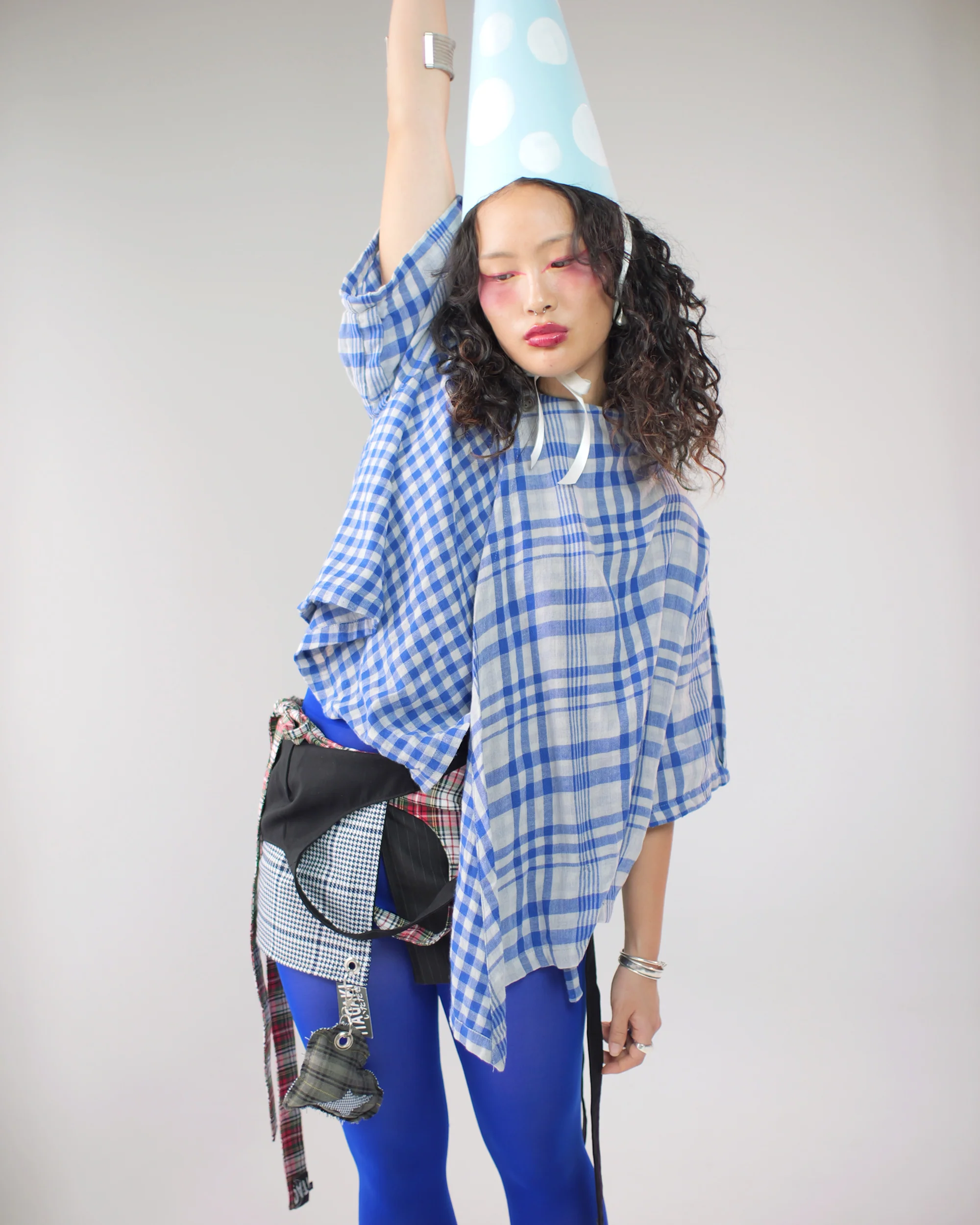 Asymmetrical Wang Top in Blue - Image 10