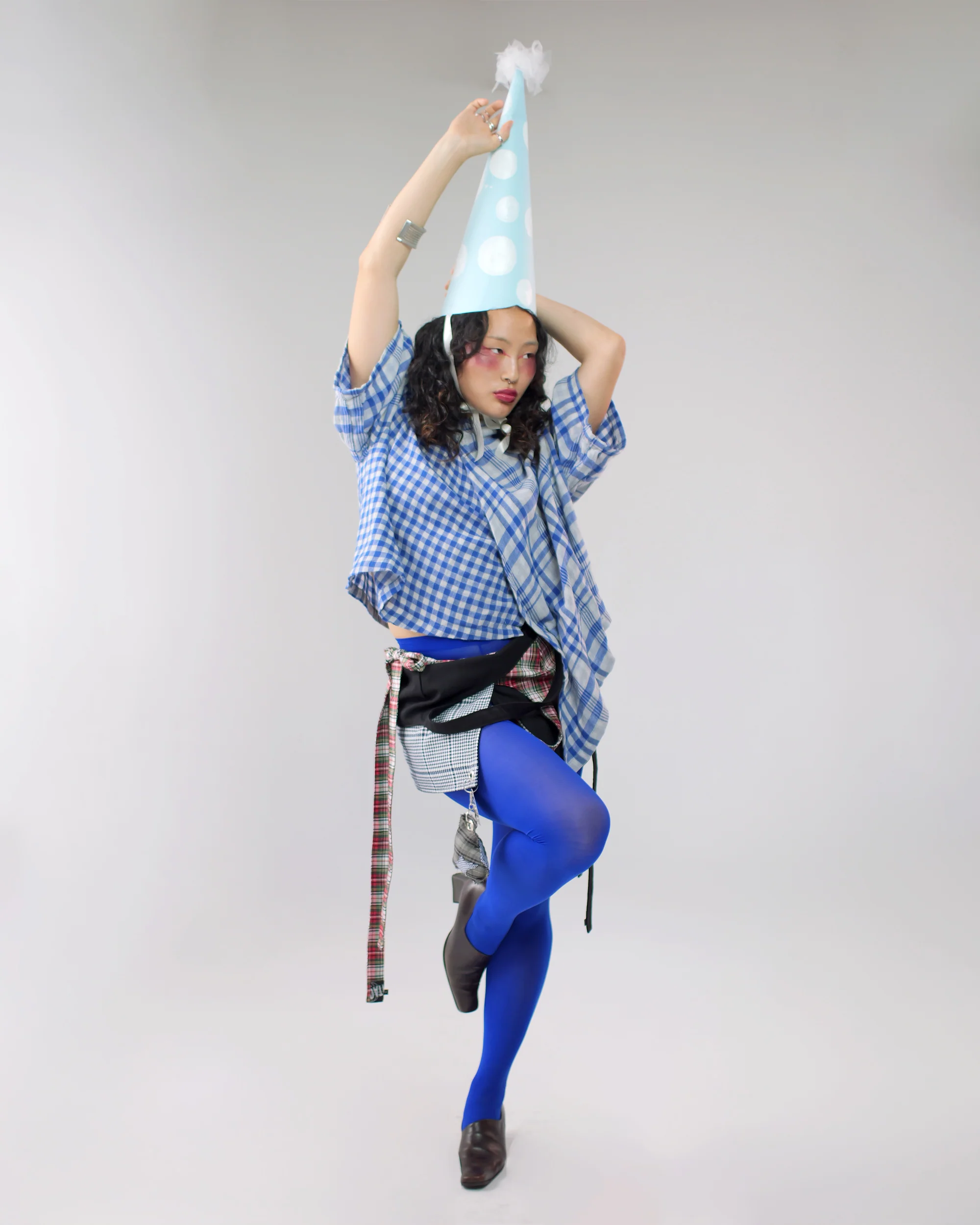 Asymmetrical Wang Top in Blue - Image 11