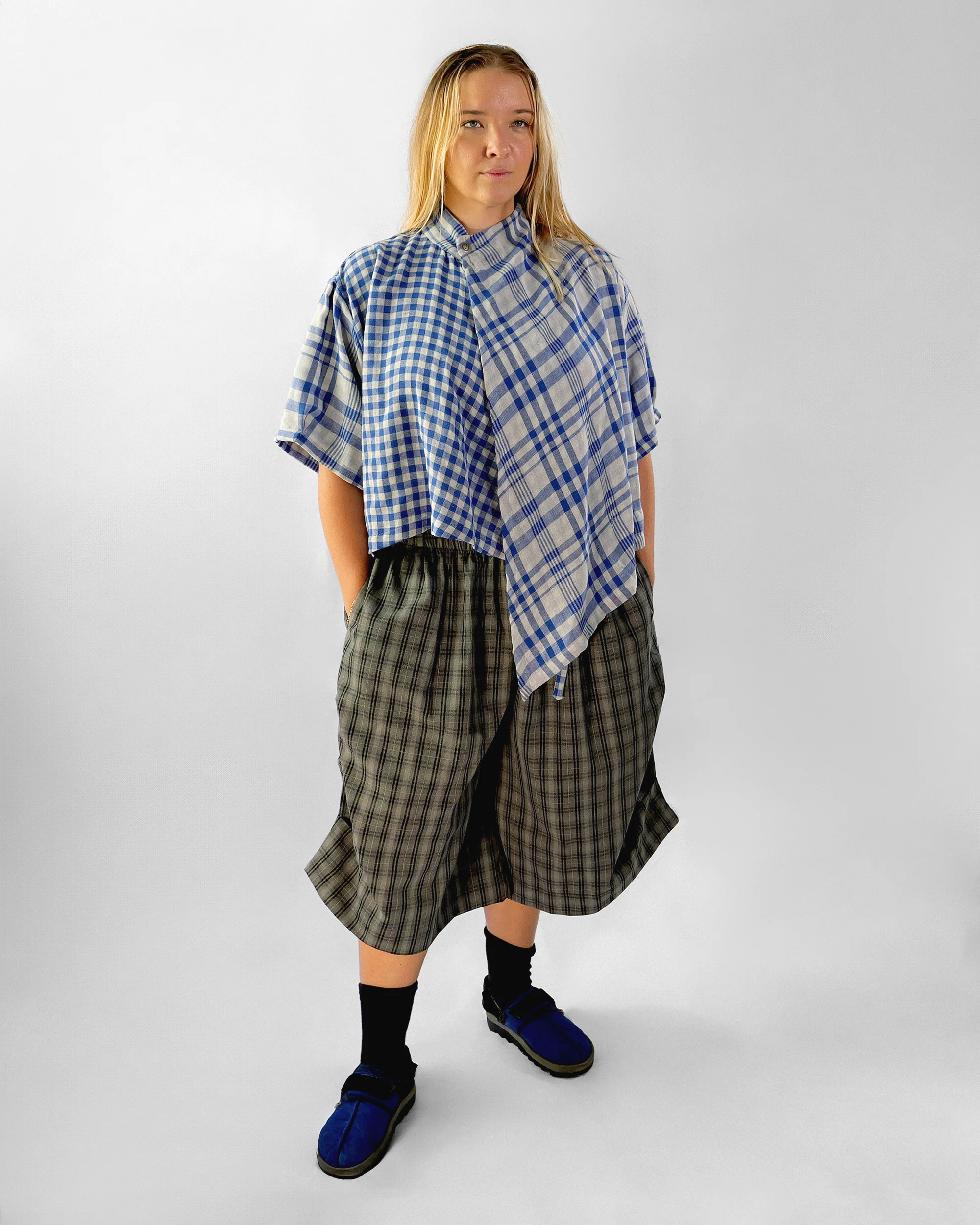 Asymmetrical Wang Top in Blue - Image 3