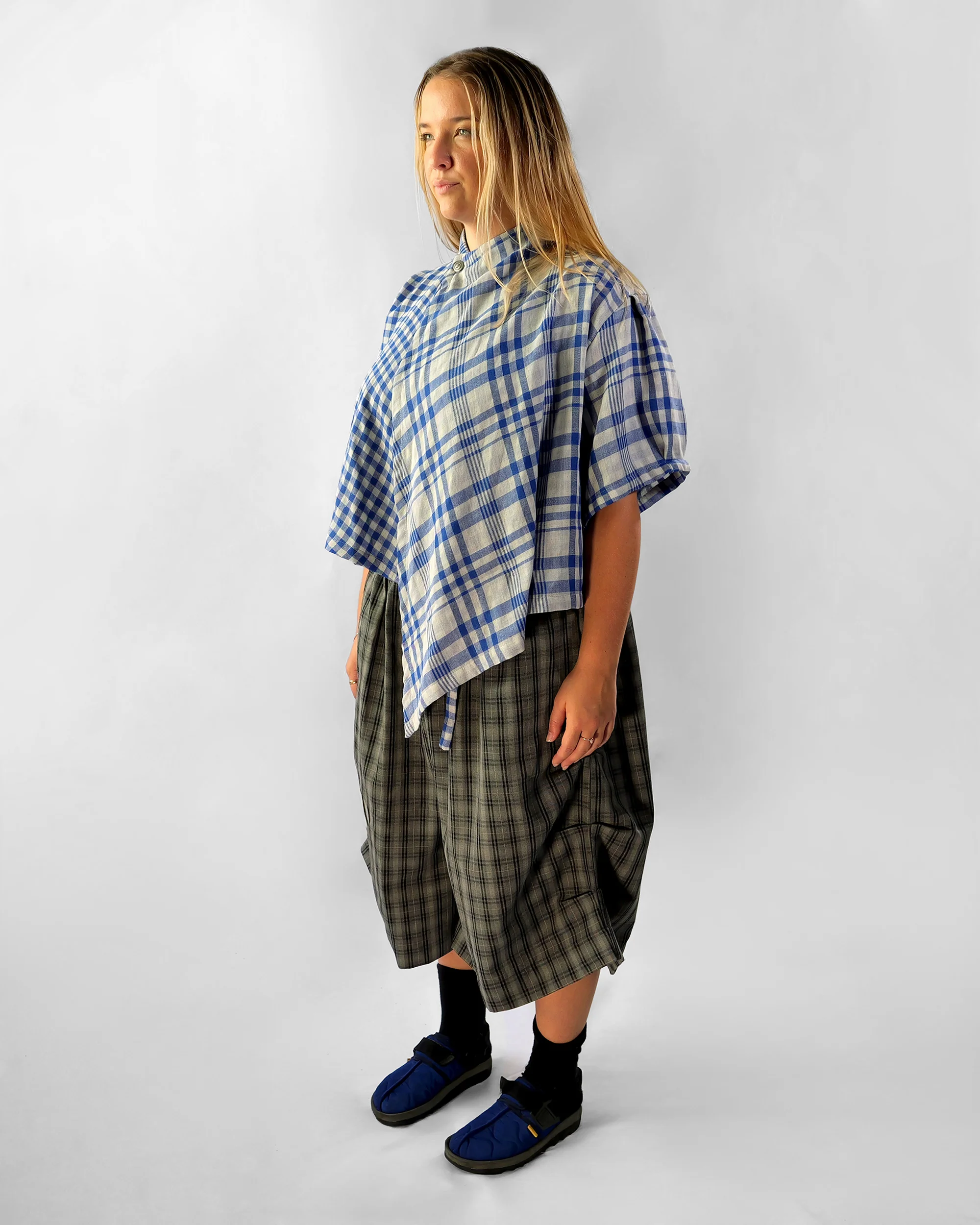 Asymmetrical Wang Top in Blue - Image 8