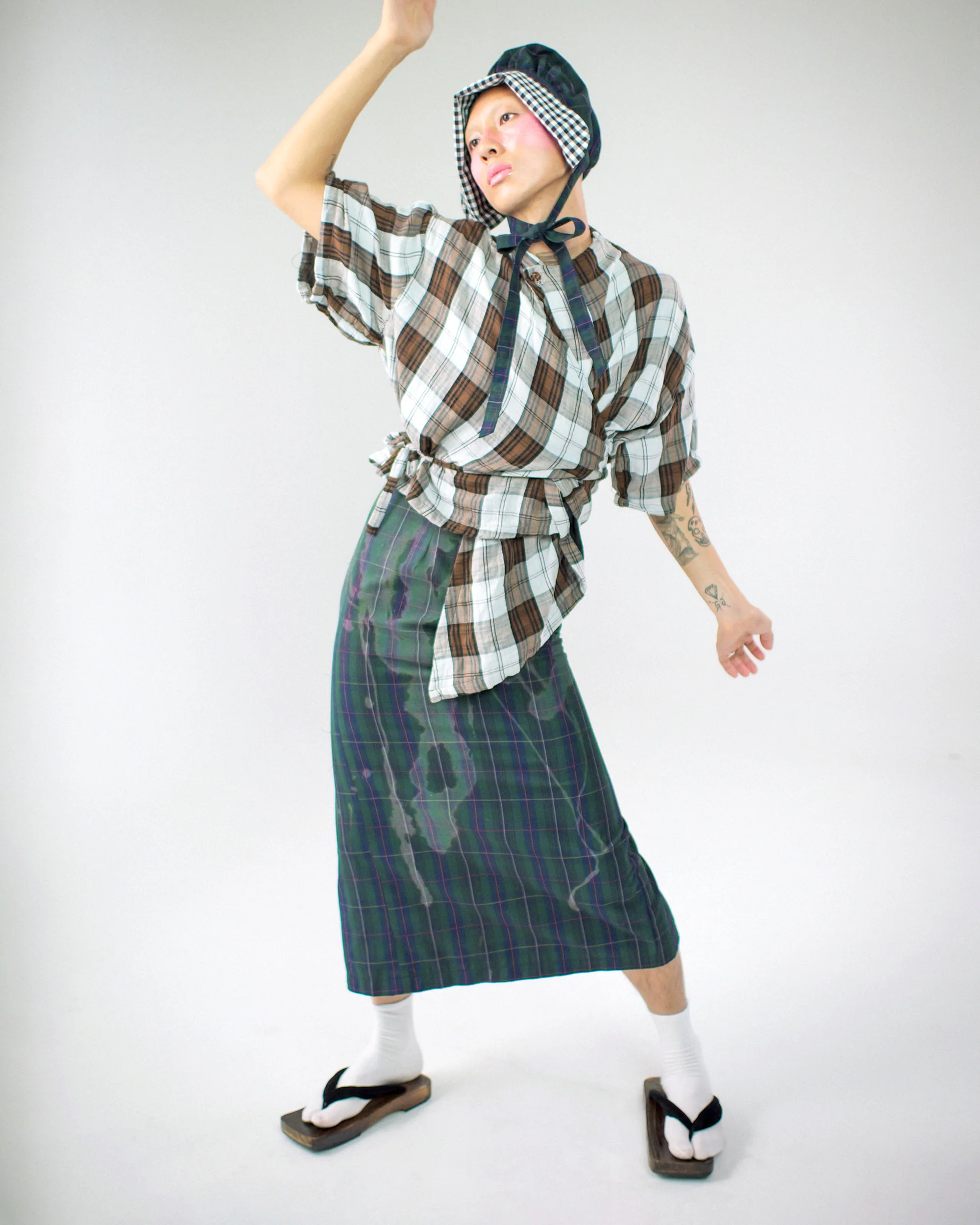 Asymmetrical Wang Top in Brown - Image 10