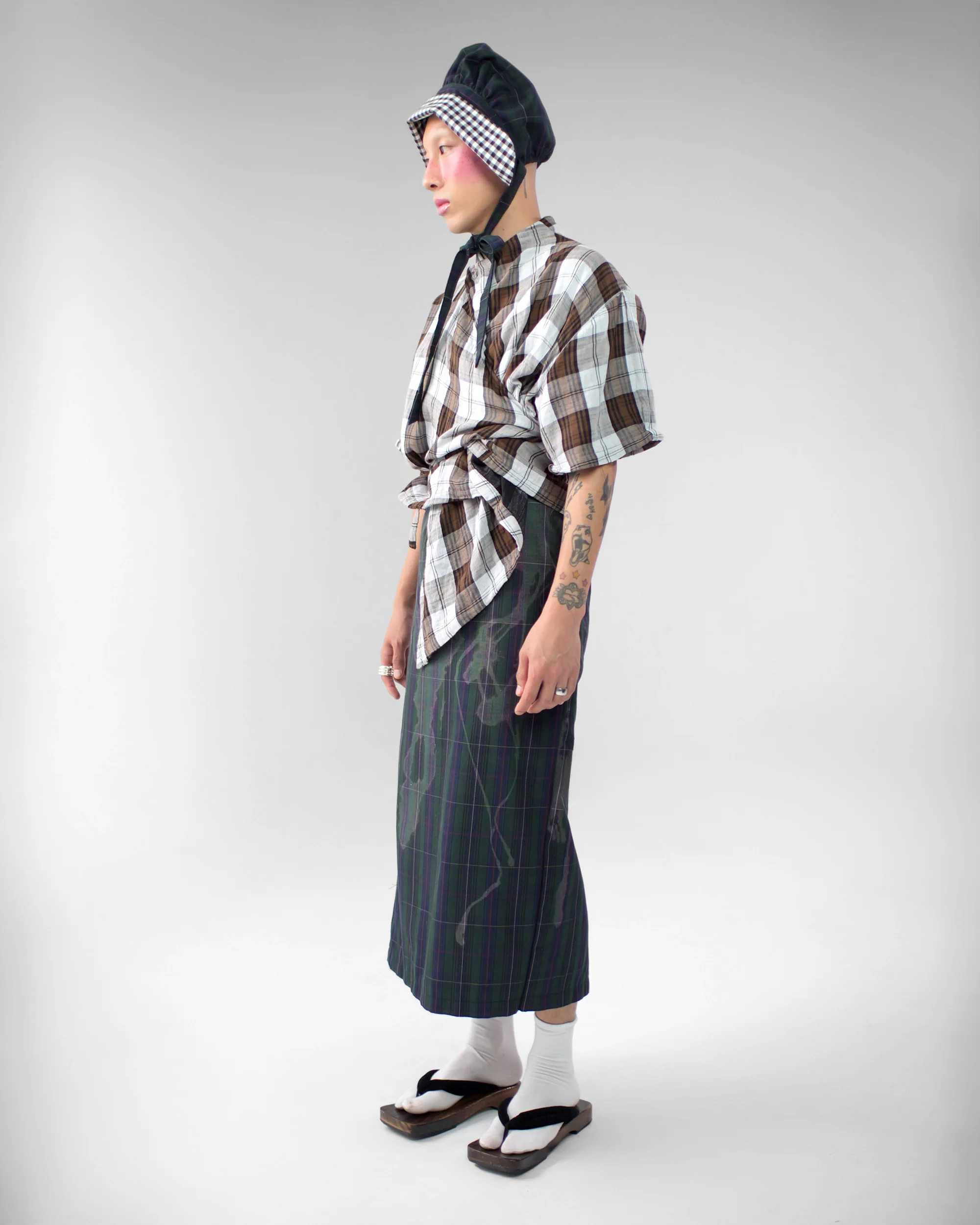 Asymmetrical Wang Top in Brown - Image 4