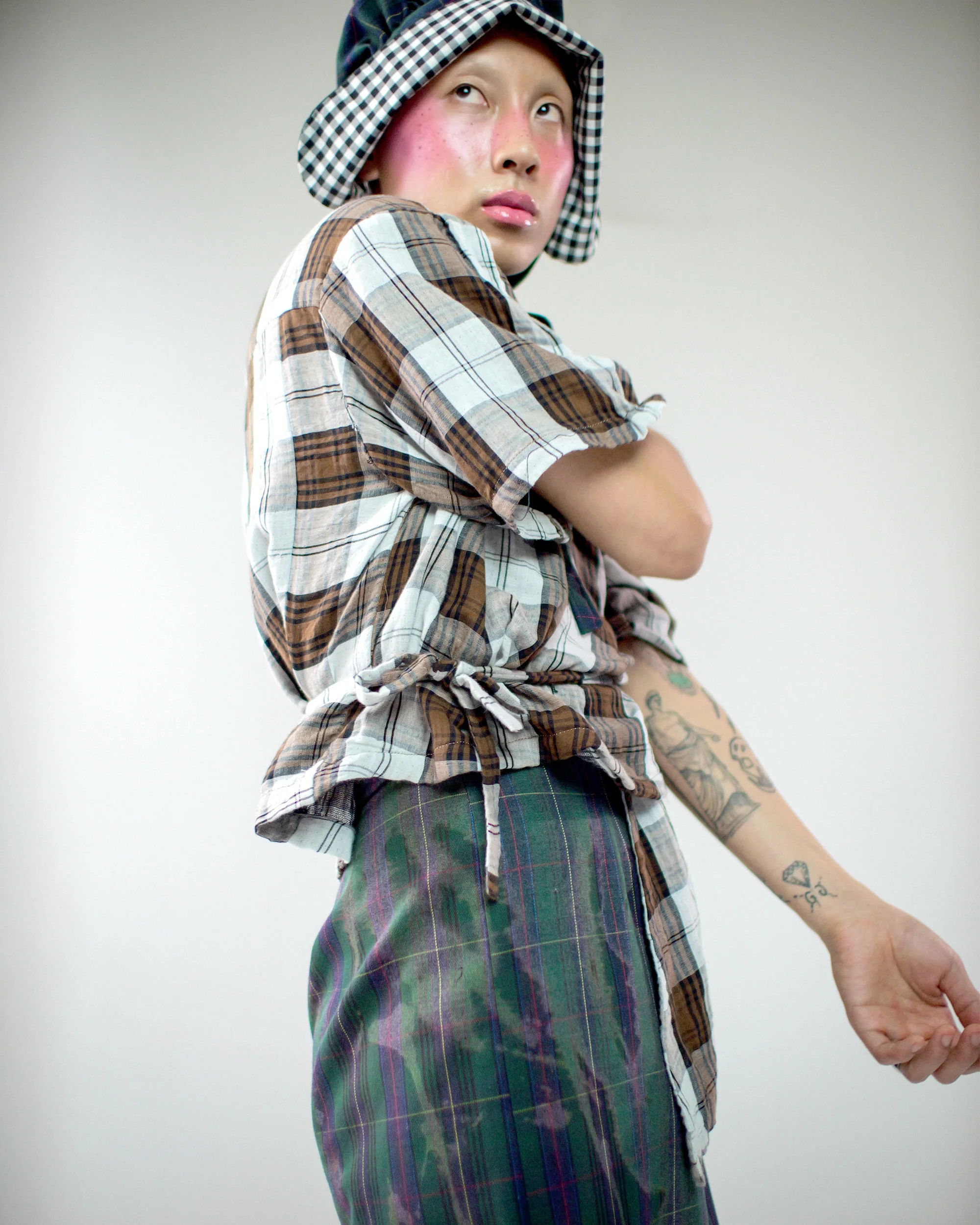 Asymmetrical Wang Top in Brown - Image 5