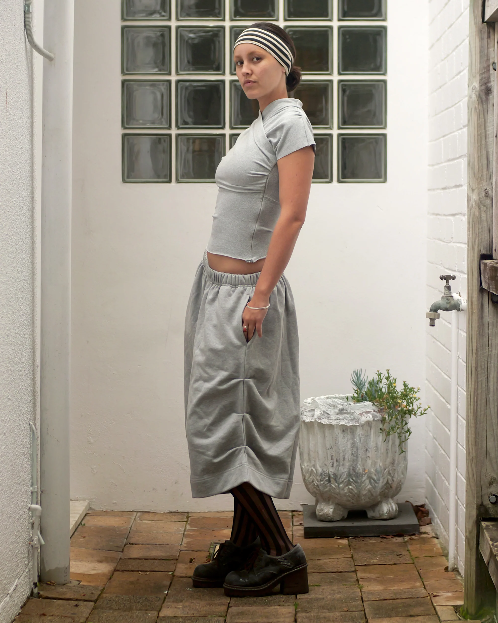 Goro Kenji Shorts in Grey Marle - Image 10