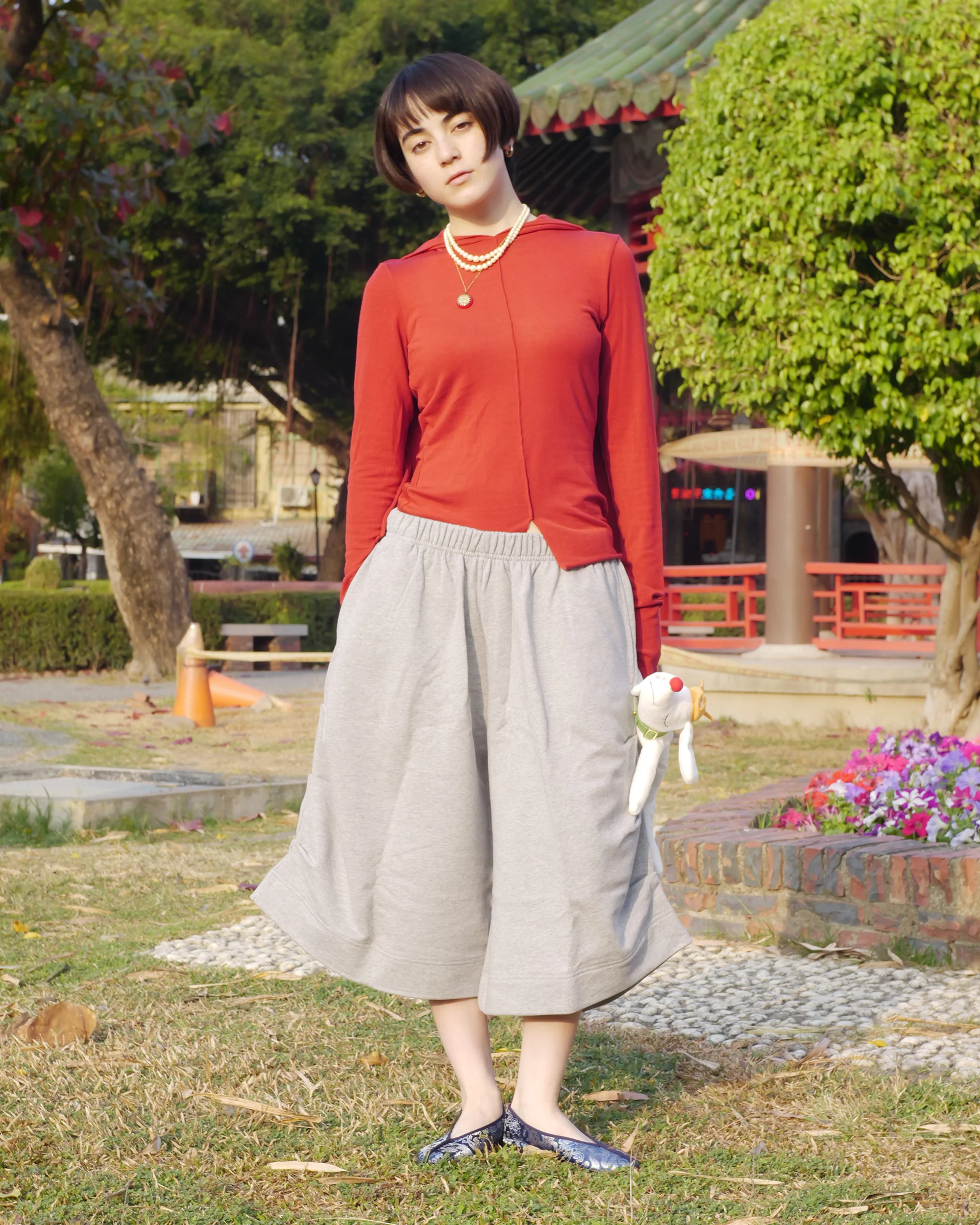 Goro Kenji Shorts in Grey Marle - Image 15