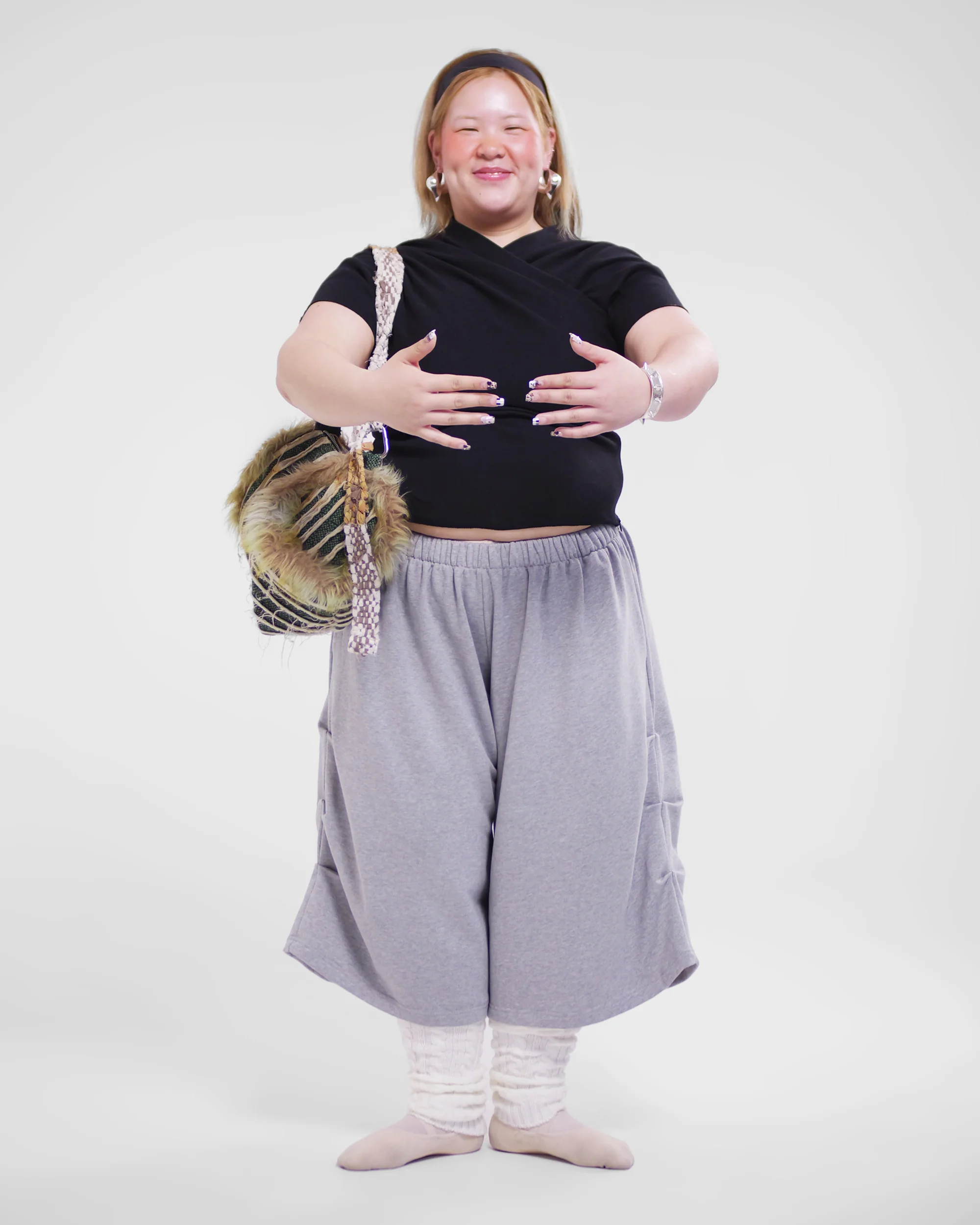 Goro Kenji Shorts in Grey Marle - Image 4