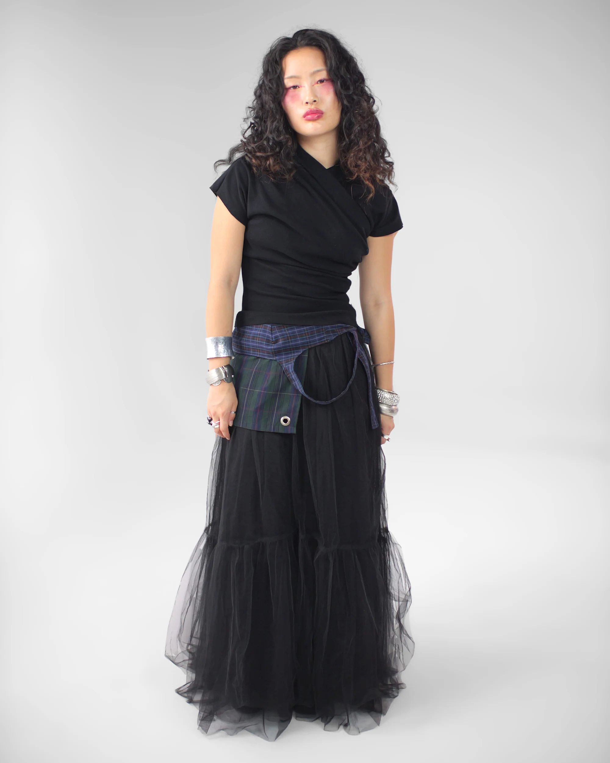 Kimono Ribbed Top in Black - Image 14