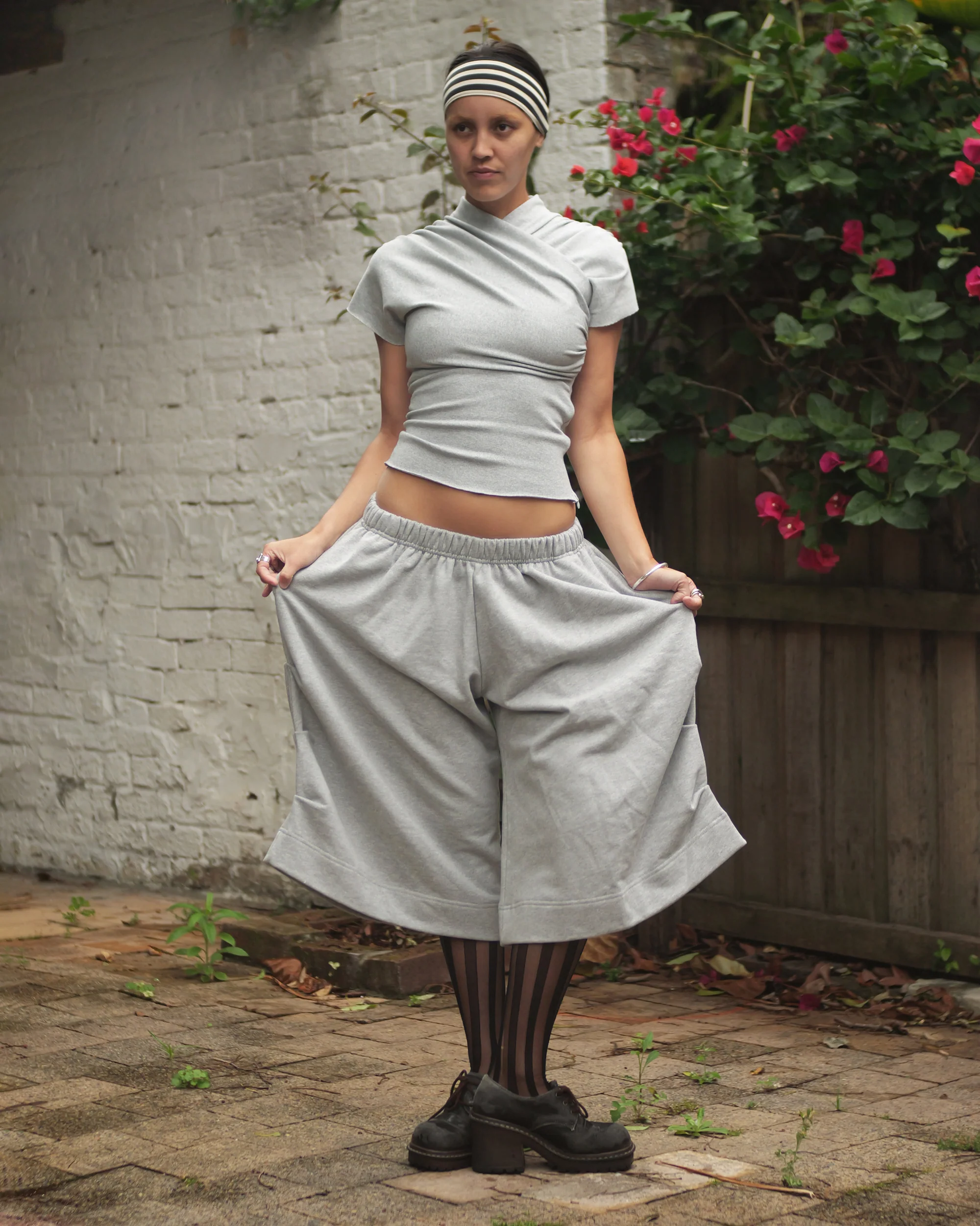 Goro Kenji Shorts in Grey Marle - Image 16