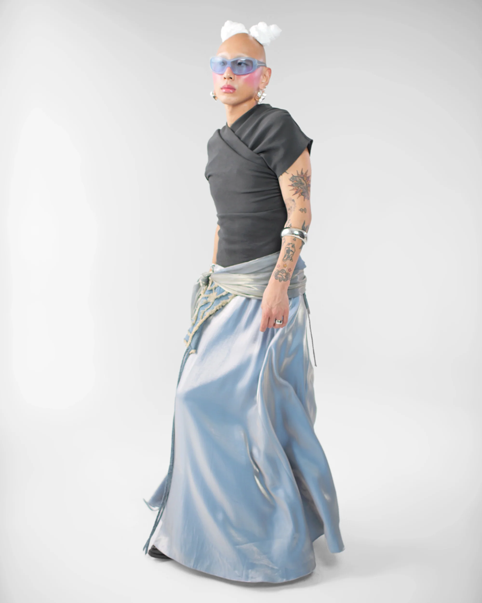 Kimono Ribbed Top in Stone - Image 7