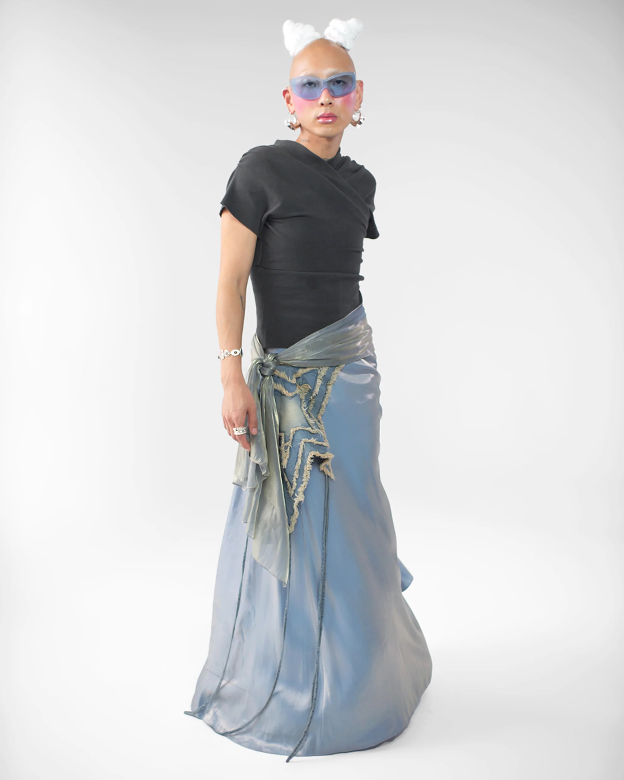 Kimono Ribbed Top in Stone - Image 8