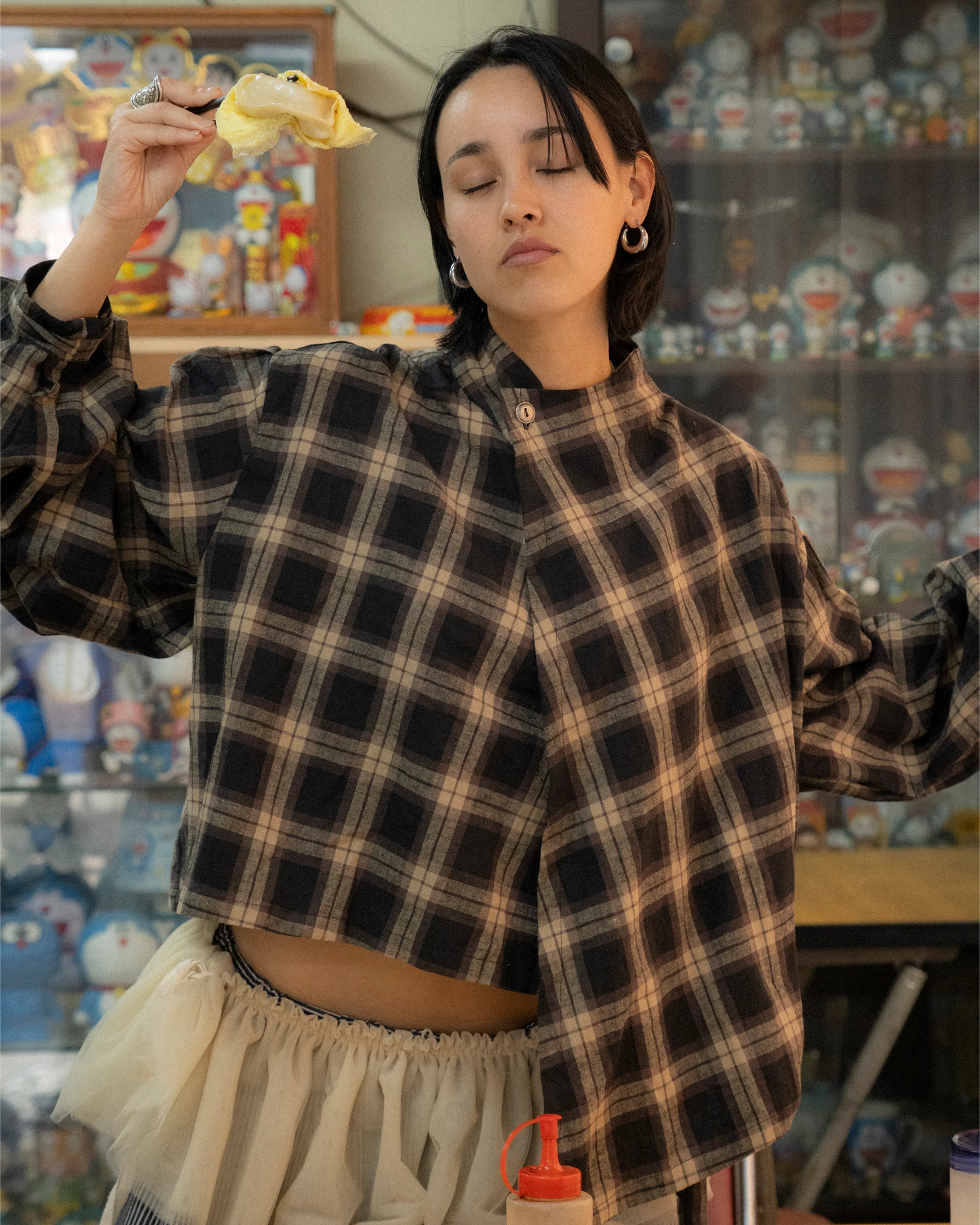 Long Sleeve Wang Top in Sesame - Image 11