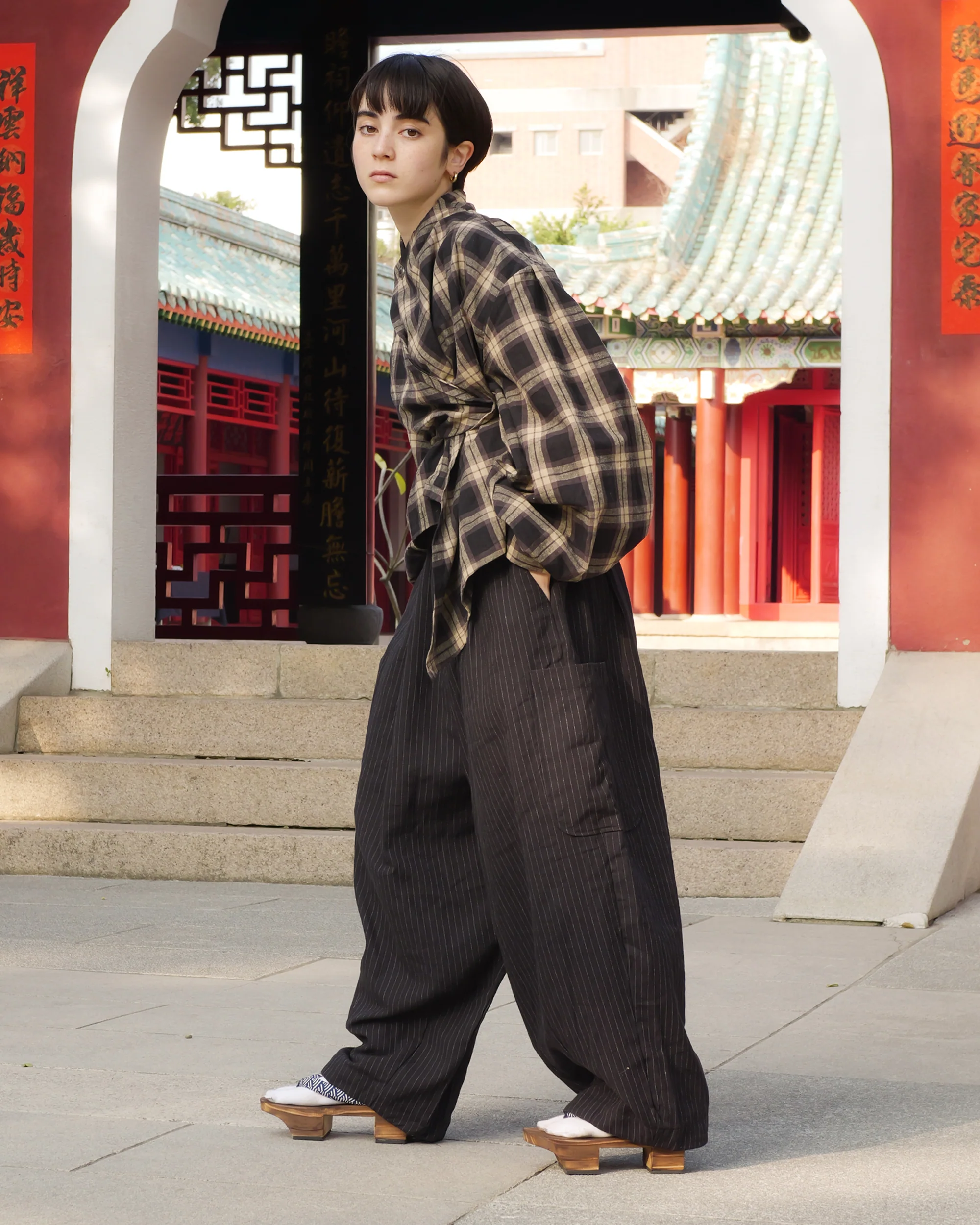 Long Sleeve Wang Top in Sesame - Image 12