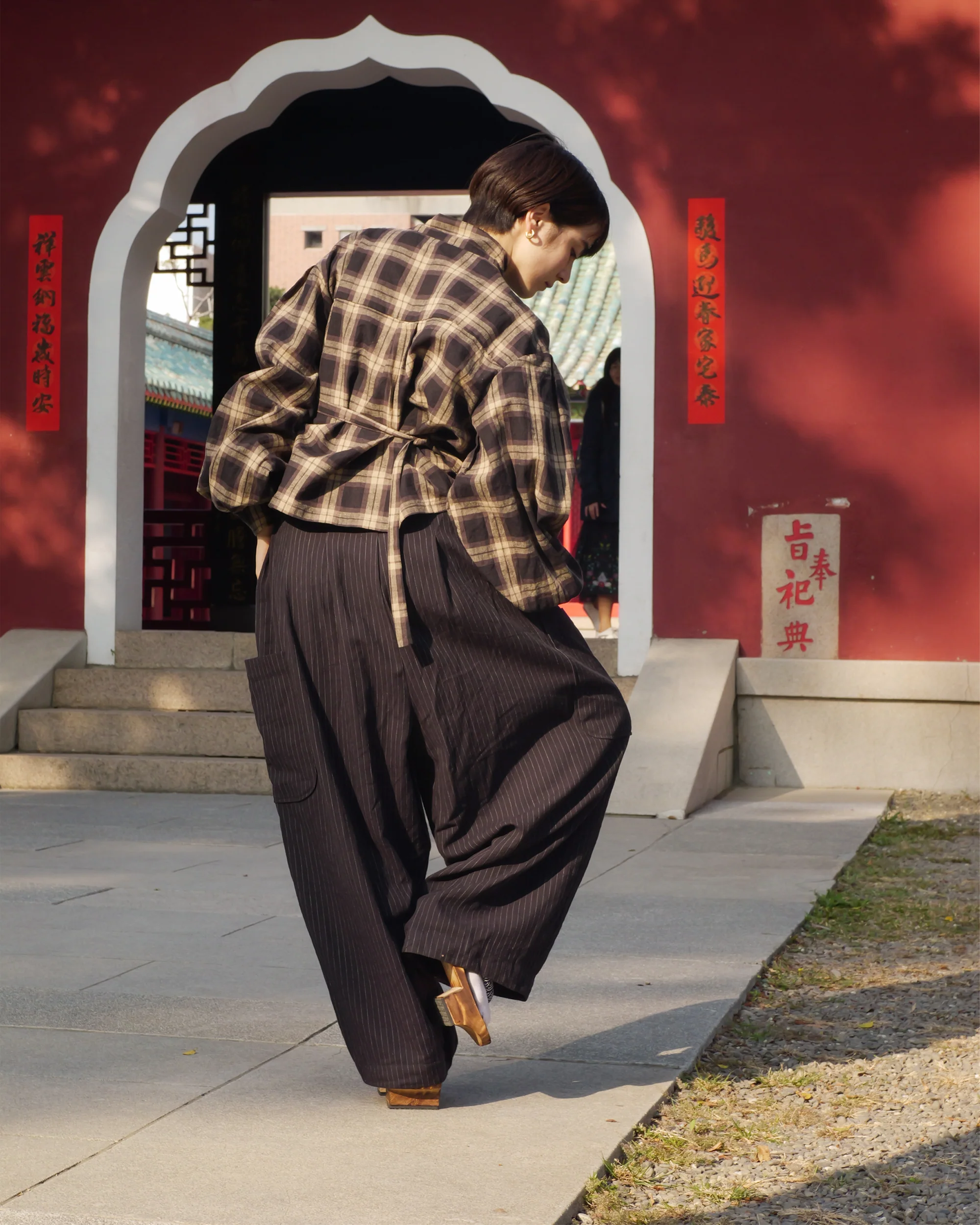 Long Sleeve Wang Top in Sesame - Image 16