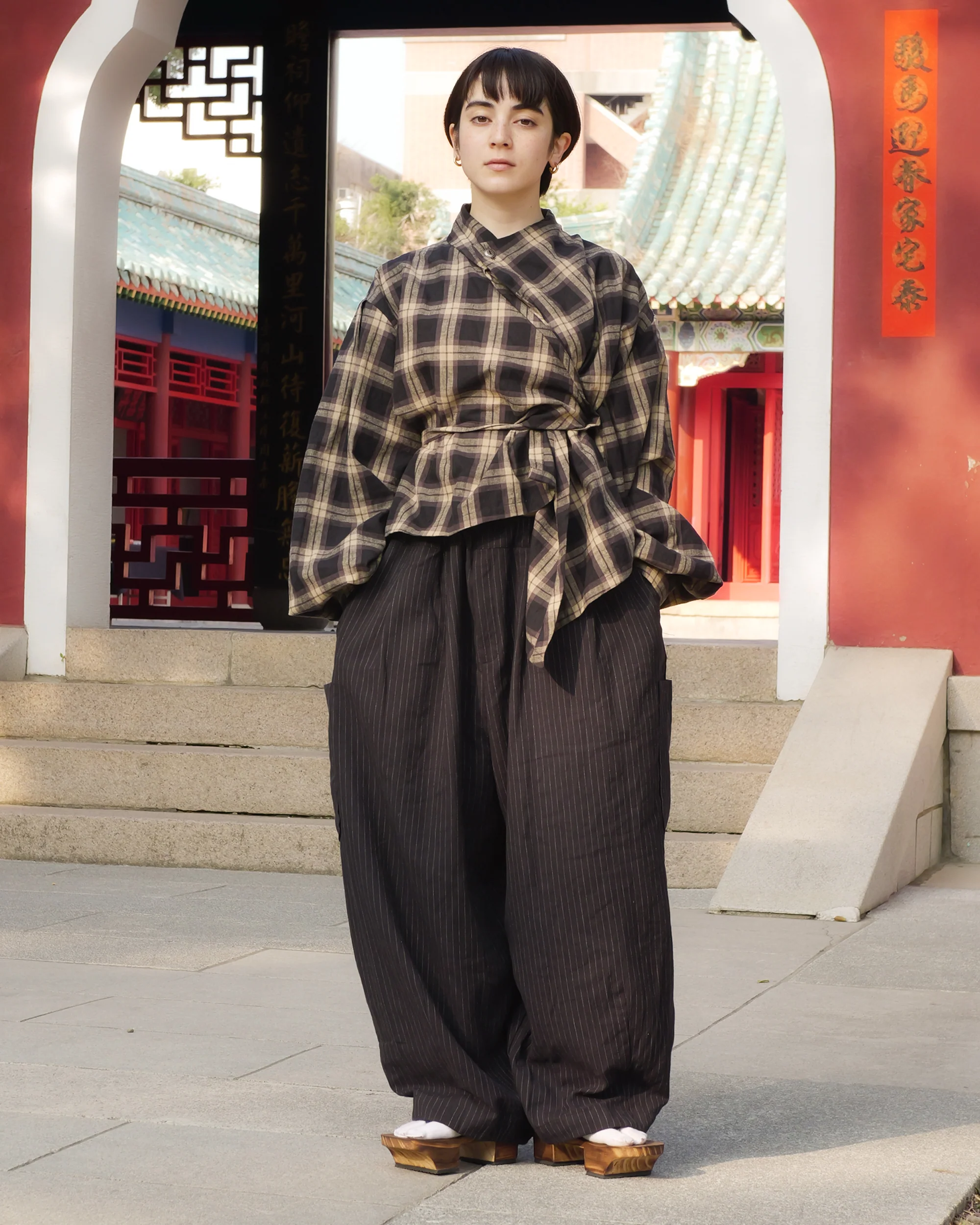 Long Sleeve Wang Top in Sesame - Image 3