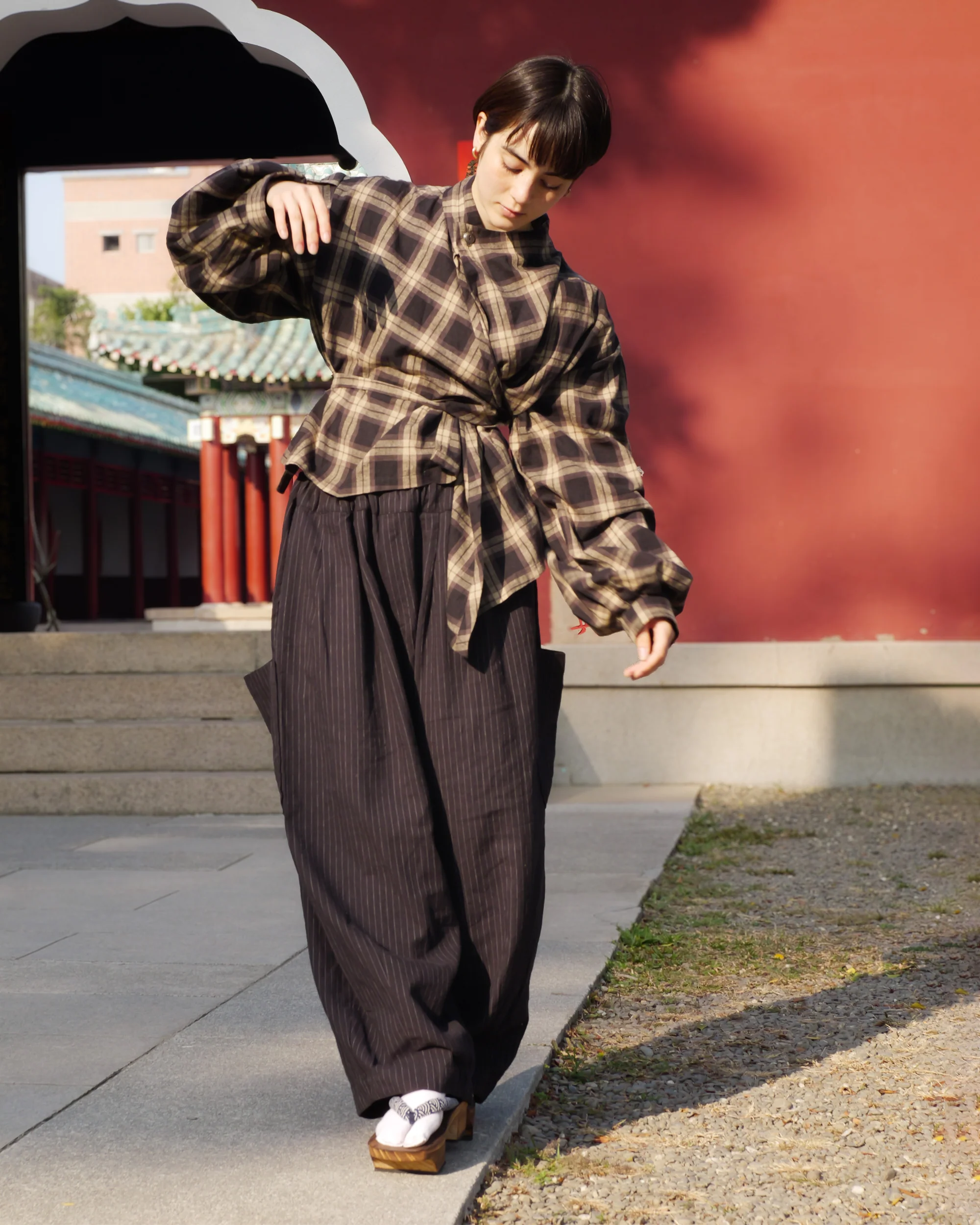 Long Sleeve Wang Top in Sesame - Image 5