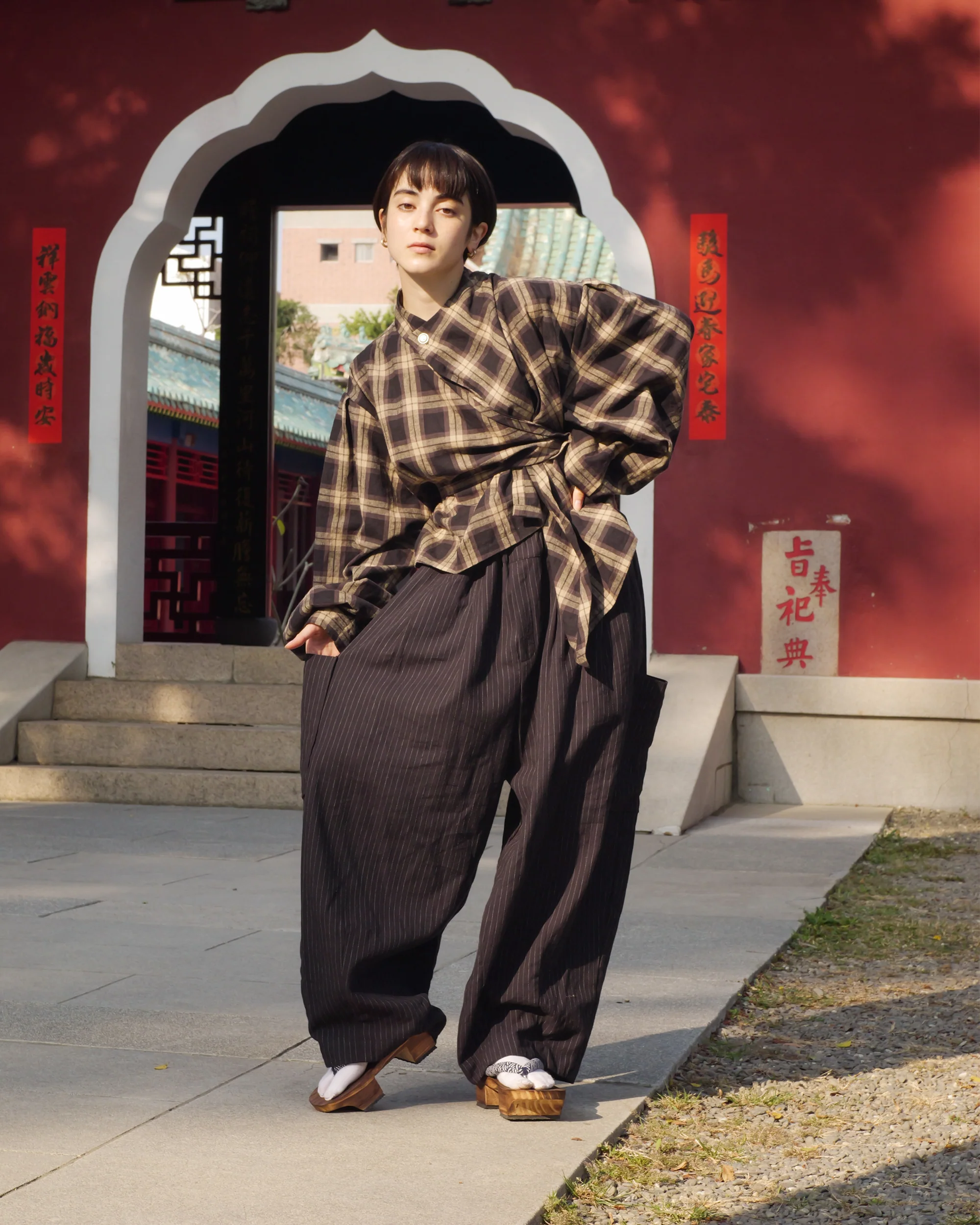 Long Sleeve Wang Top in Sesame - Image 7