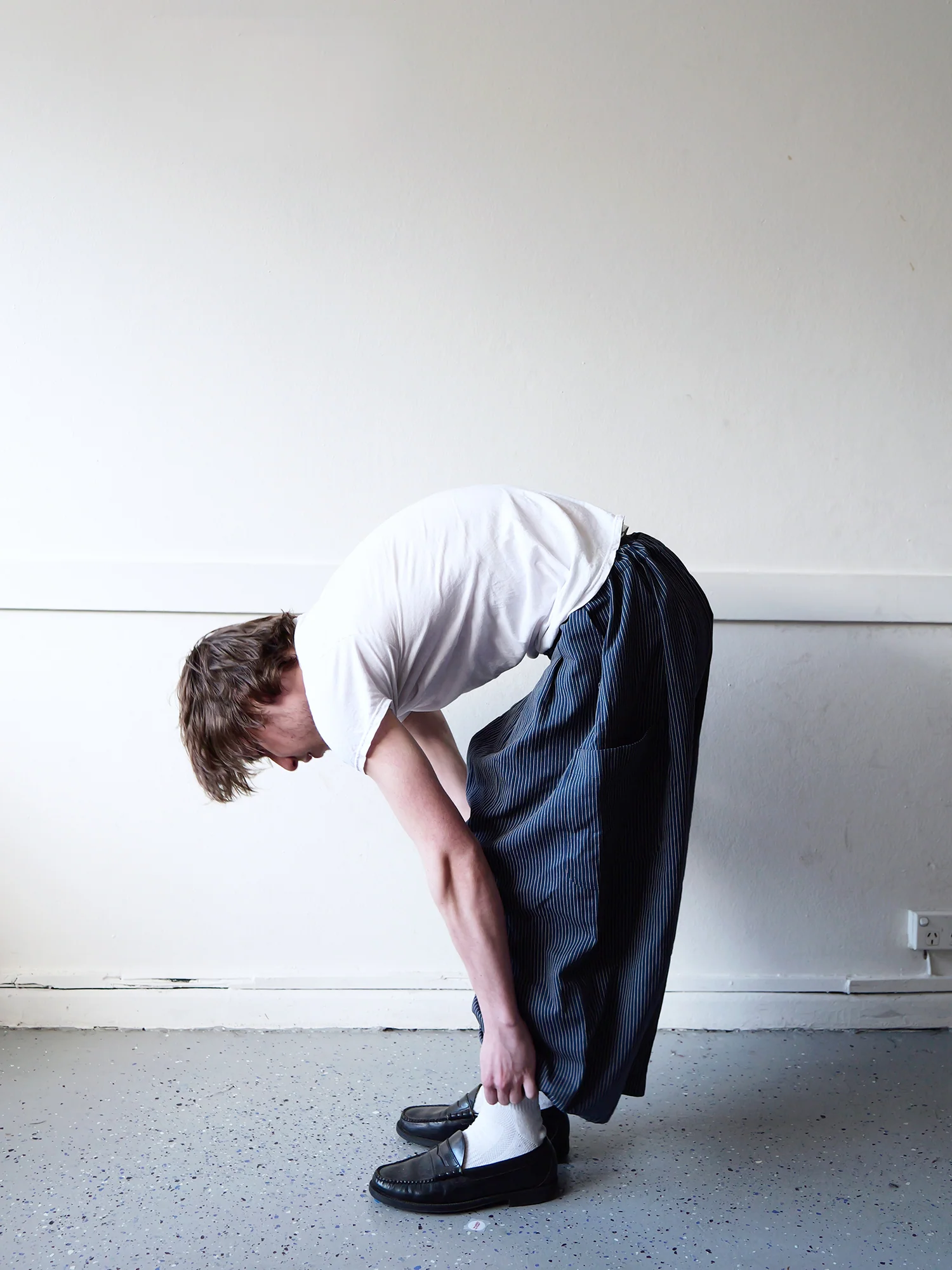 Lucky Pierrot Pant in Blue Steel Stripe - Image 5