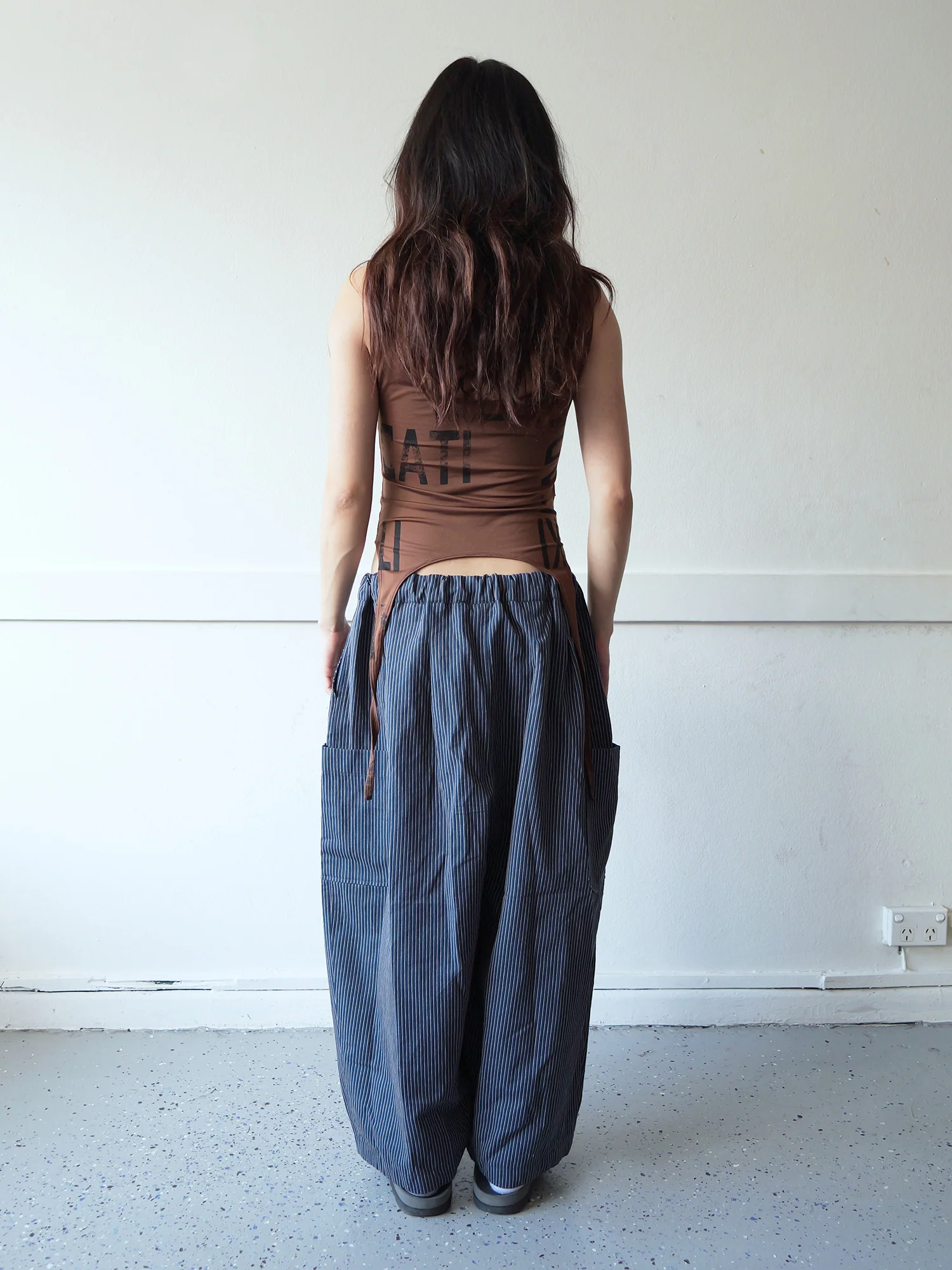 Lucky Pierrot Pant in Blue Steel Stripe - Image 9