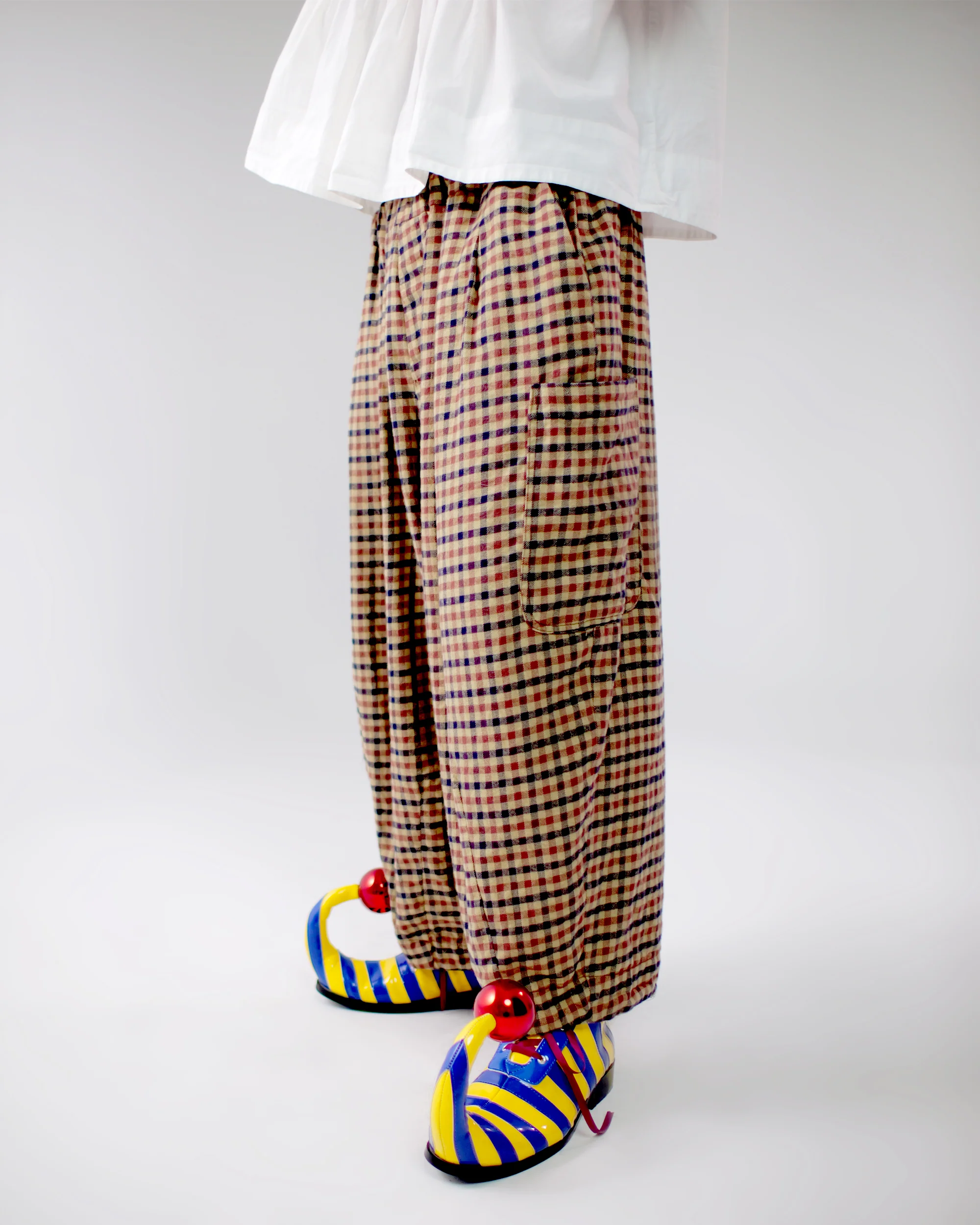Lucky Pierrot Pant in Teddy Plaid - Image 5