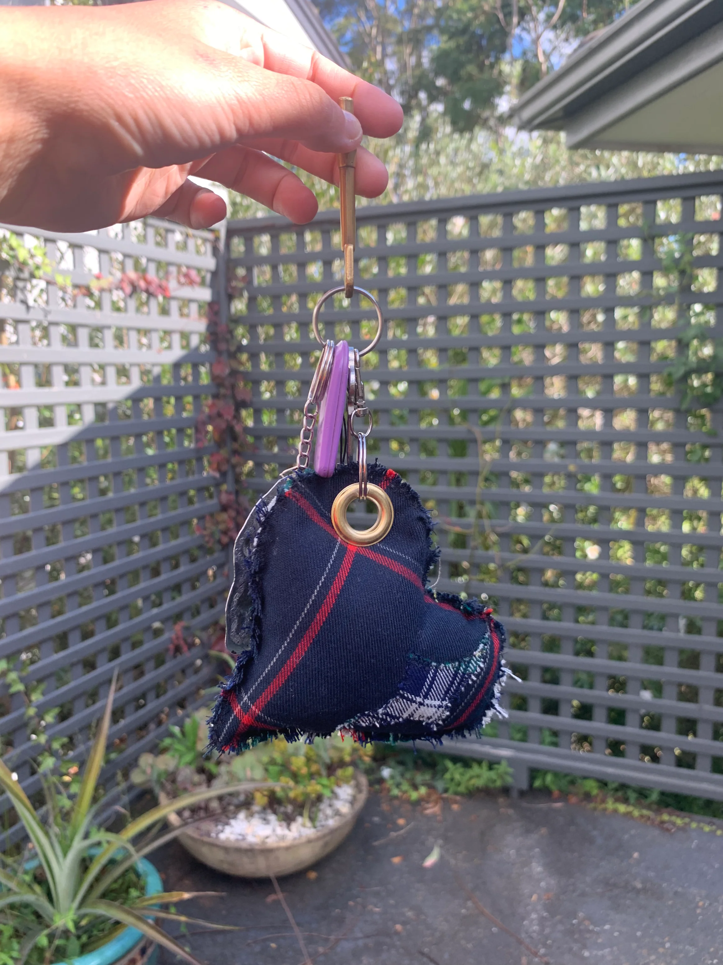 Off-Cut Keychain in Multi - Image 4