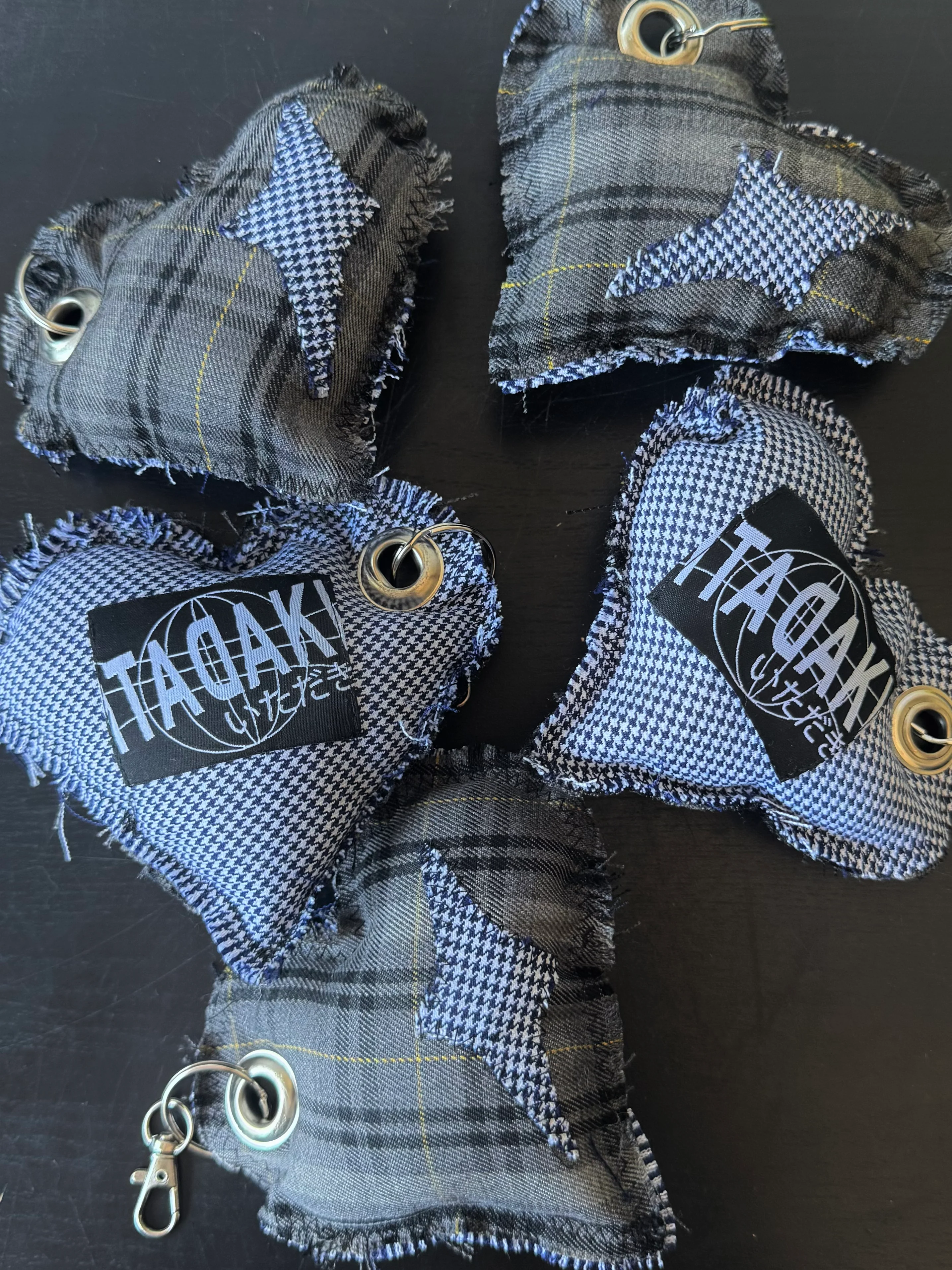 Off-Cut Keychain in Smoke Check/Houndstooth - Image 3