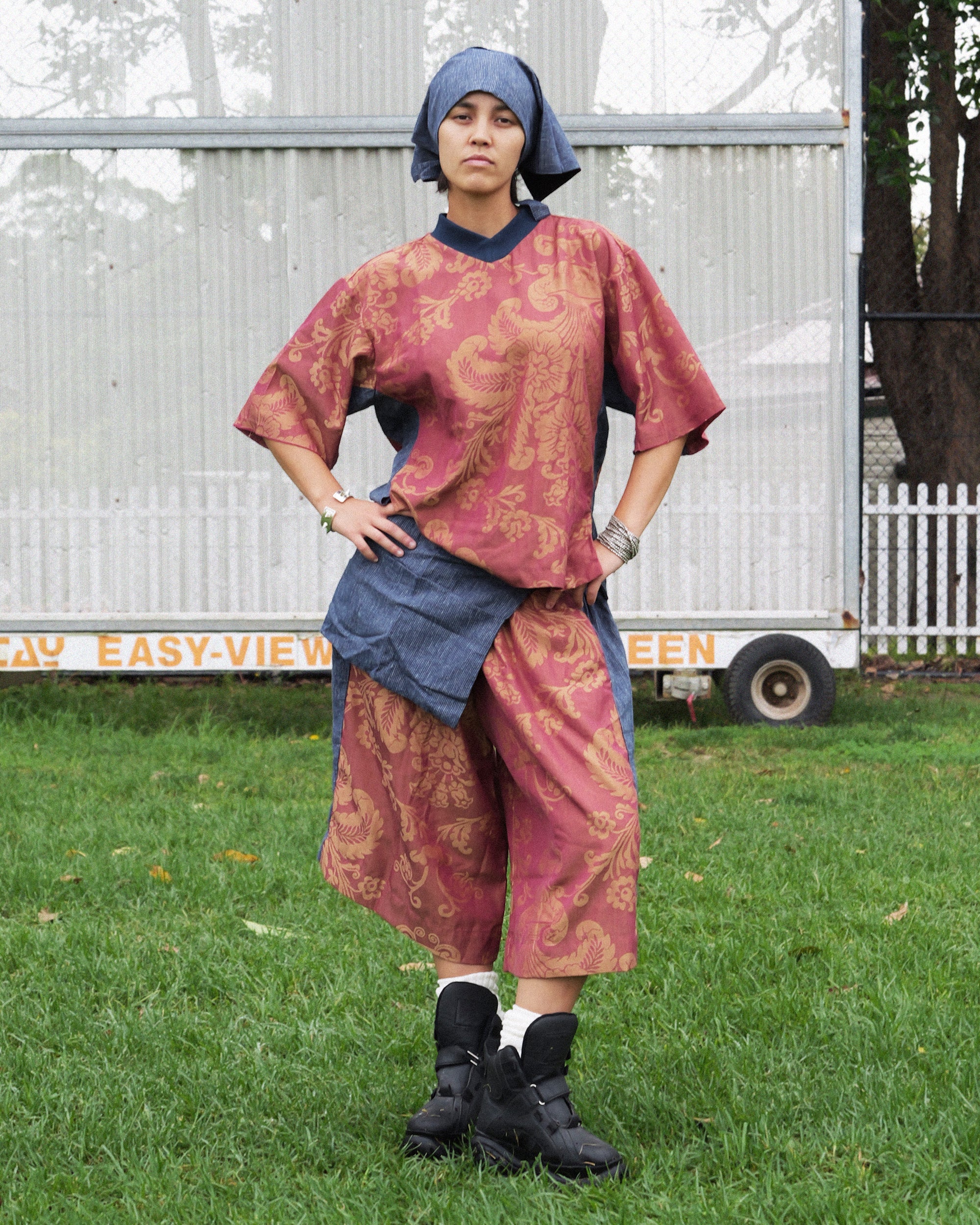 Hiro Apron in Hemp Pinstripe - Image 10