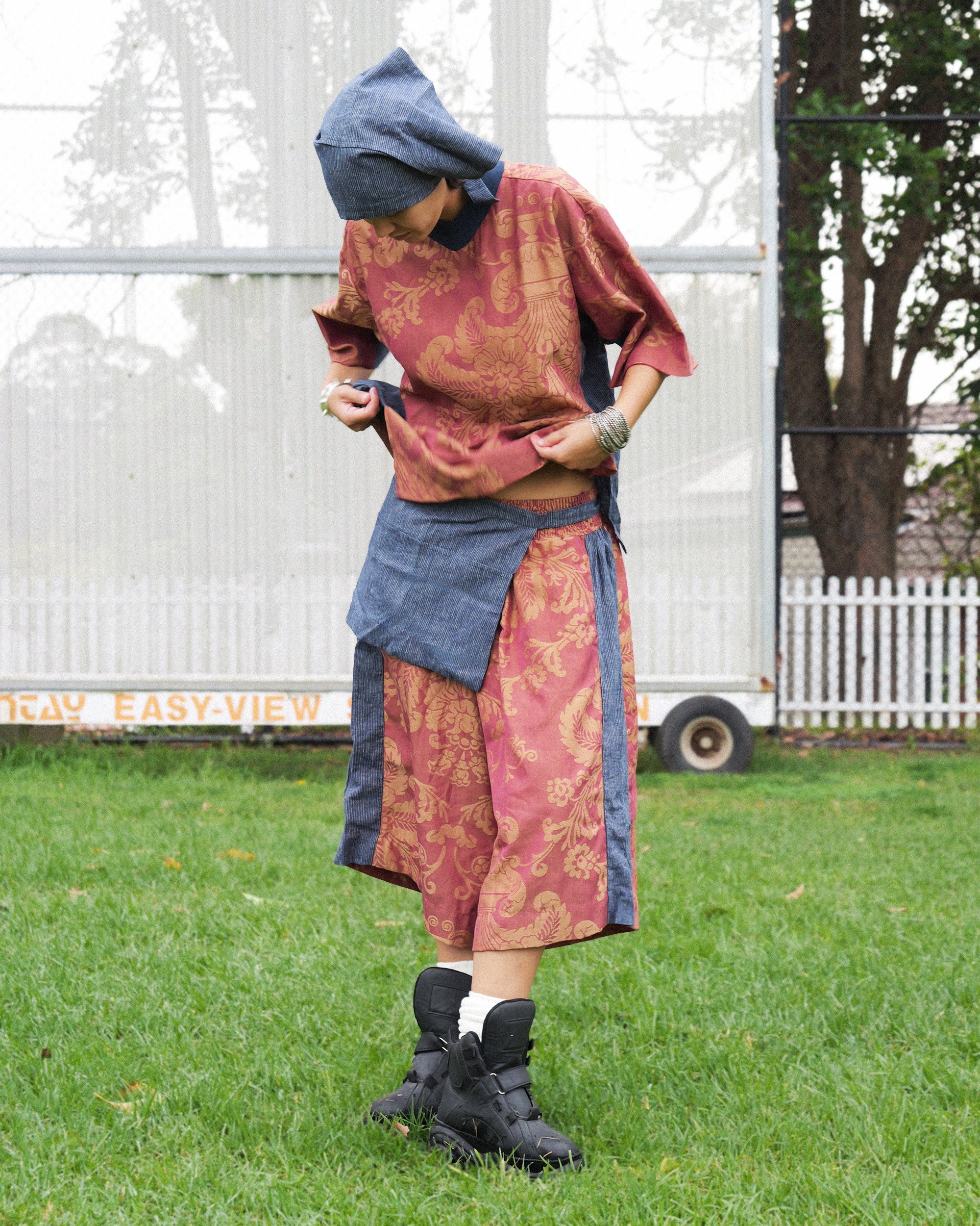 Hiro Apron in Hemp Pinstripe - Image 5