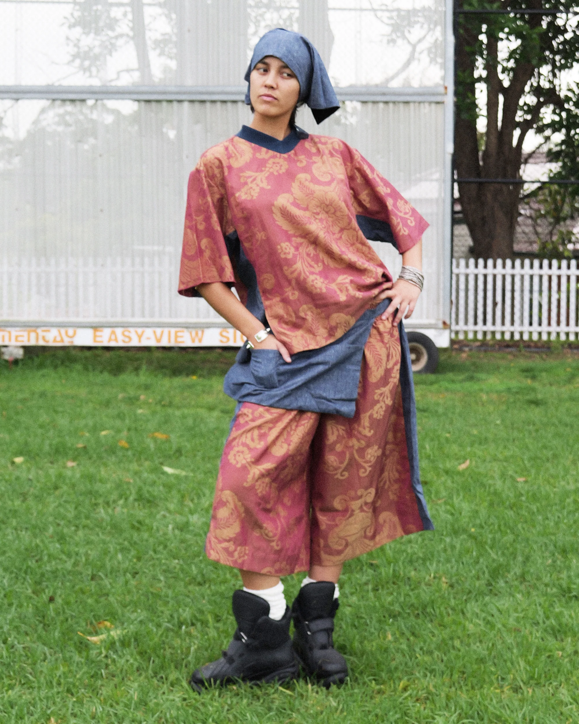 Hiro Apron in Hemp Pinstripe - Image 8