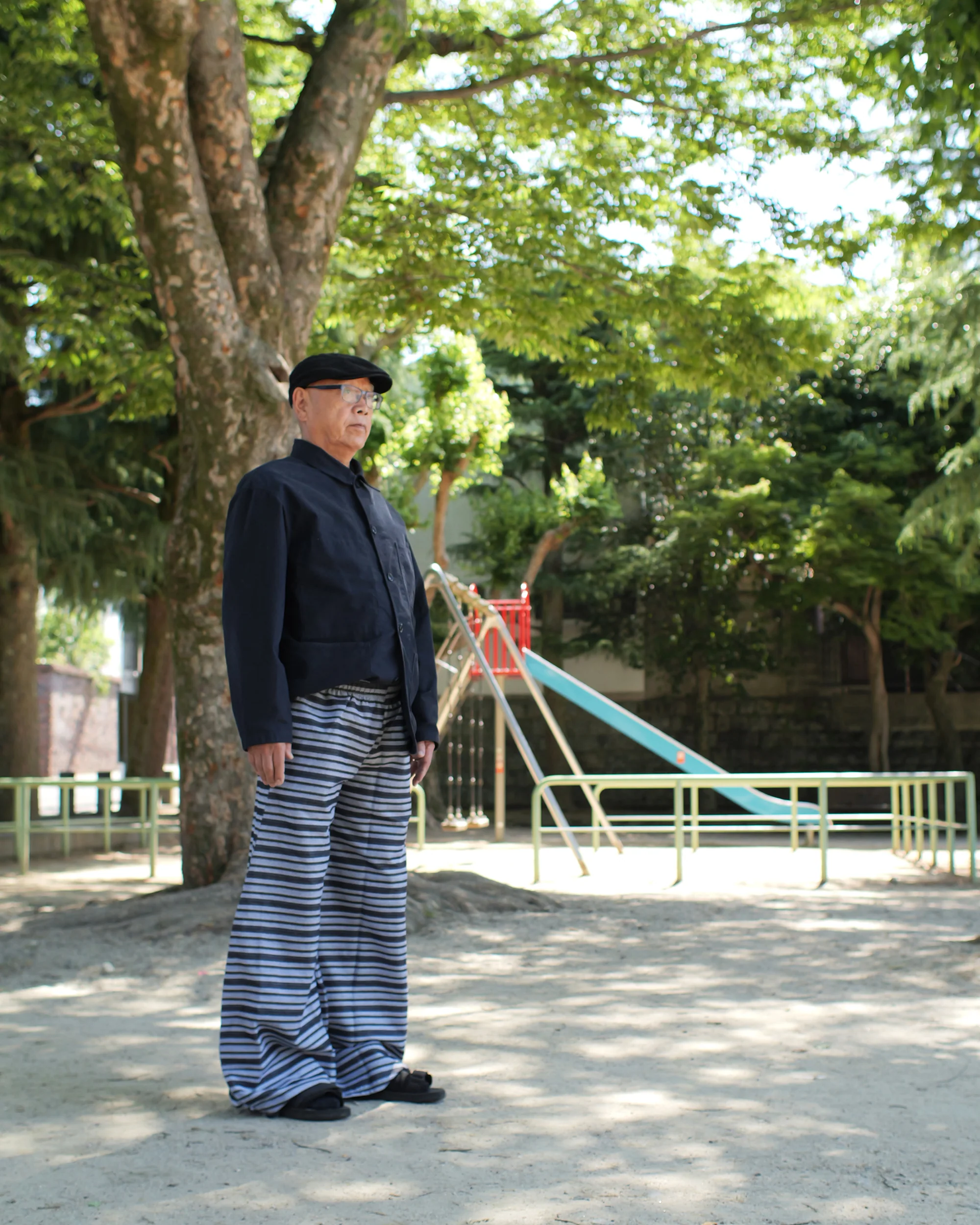 Puff Pant in Denim Stripe - Image 3