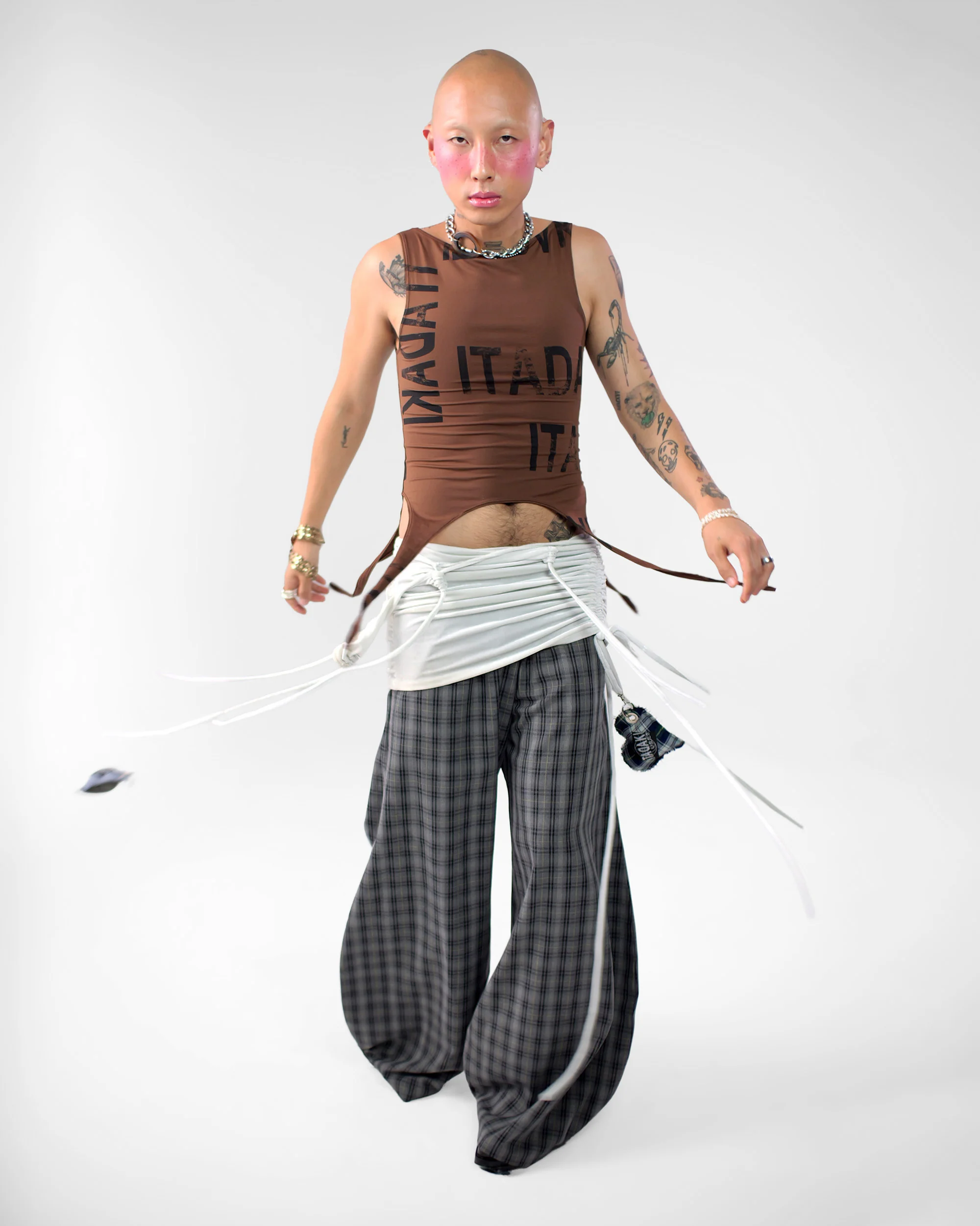 Puff Pant in Smoke Check - Image 5