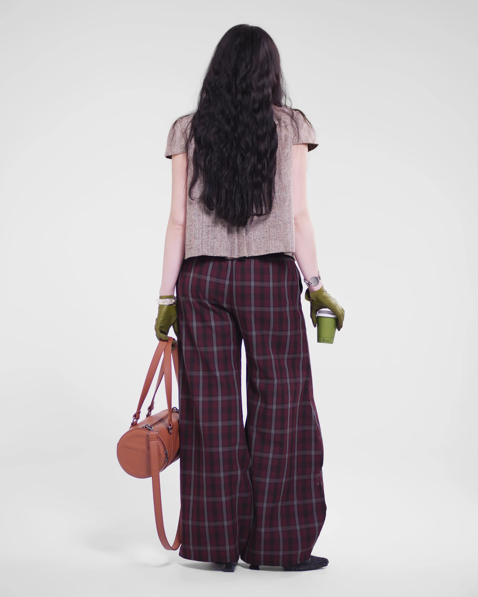 Shawties Puff Pant in Wine - Image 10