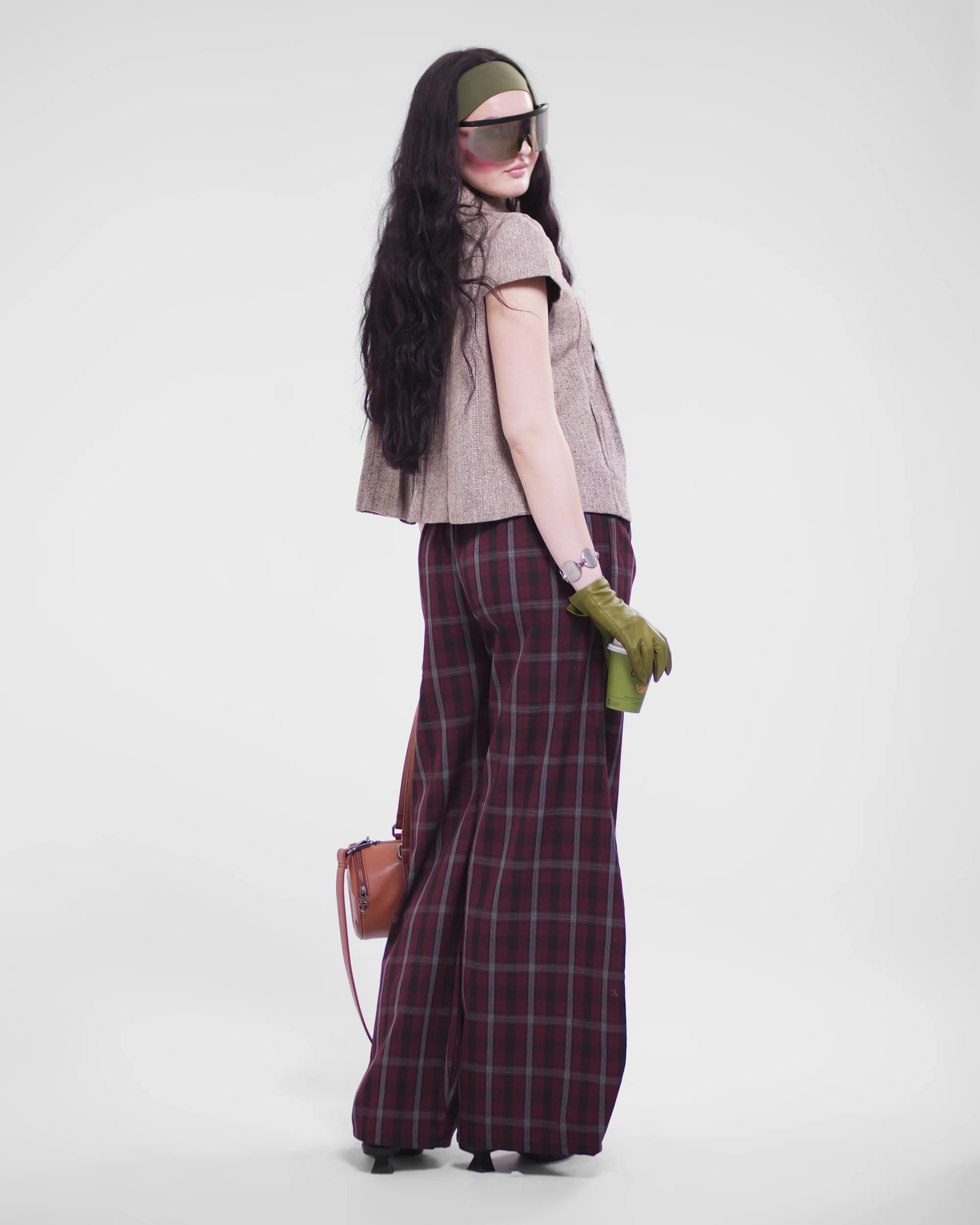 Shawties Puff Pant in Wine - Image 11