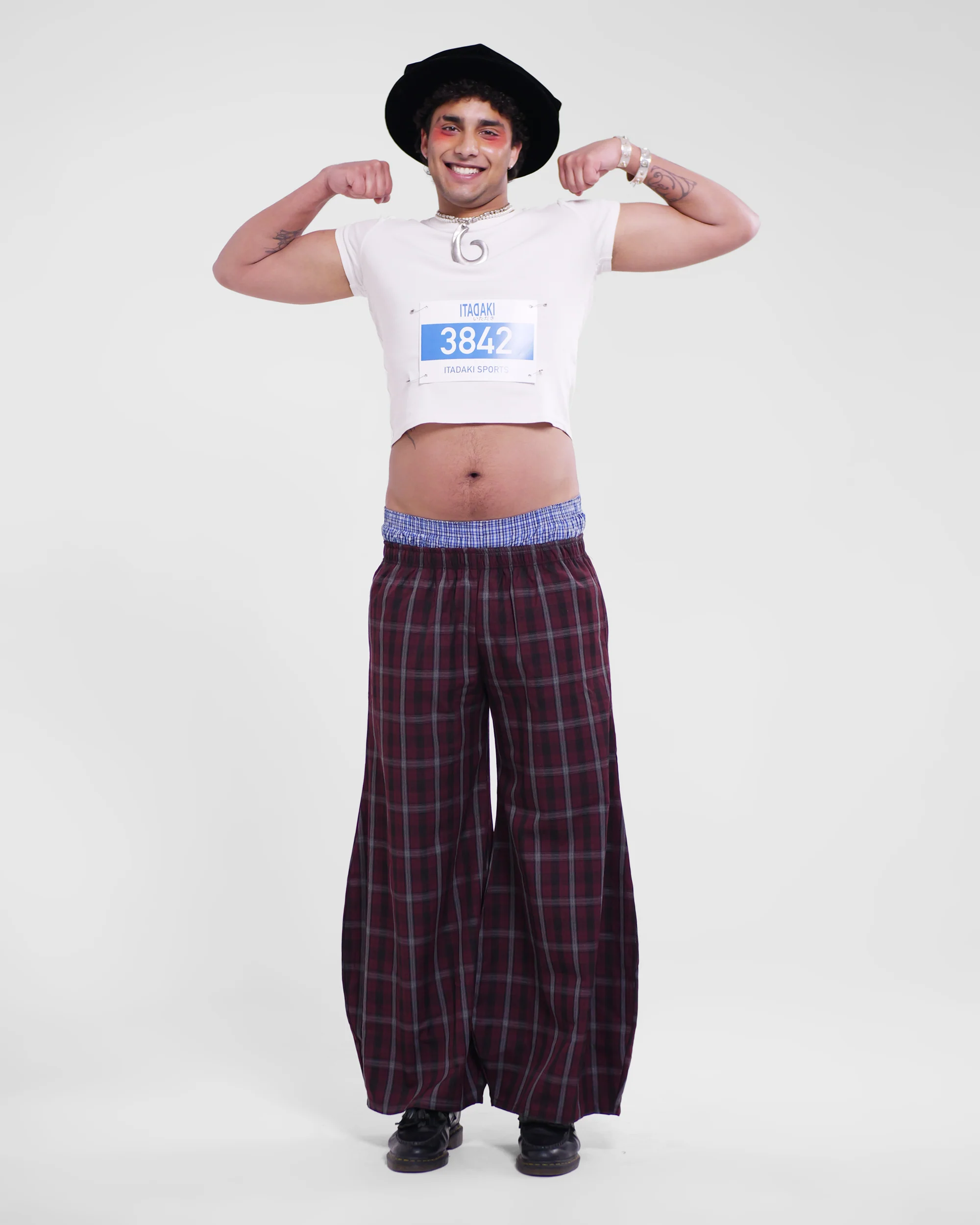 Shawties Puff Pant in Wine - Image 12