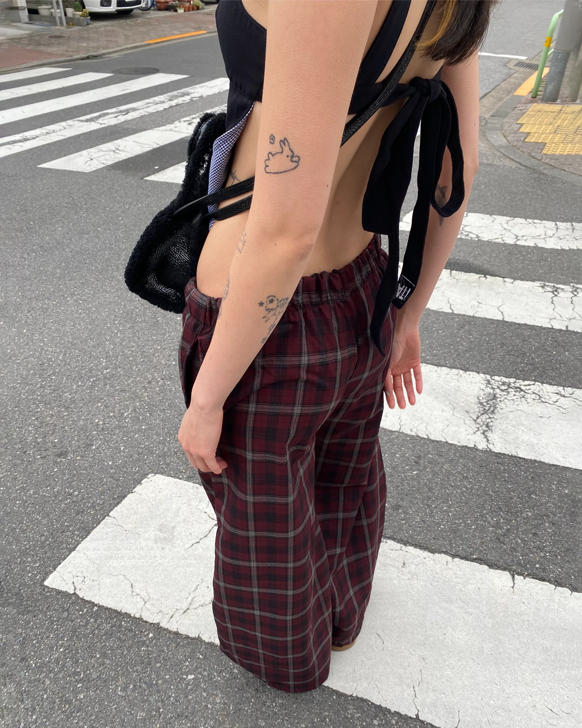 Shawties Puff Pant in Wine - Image 14