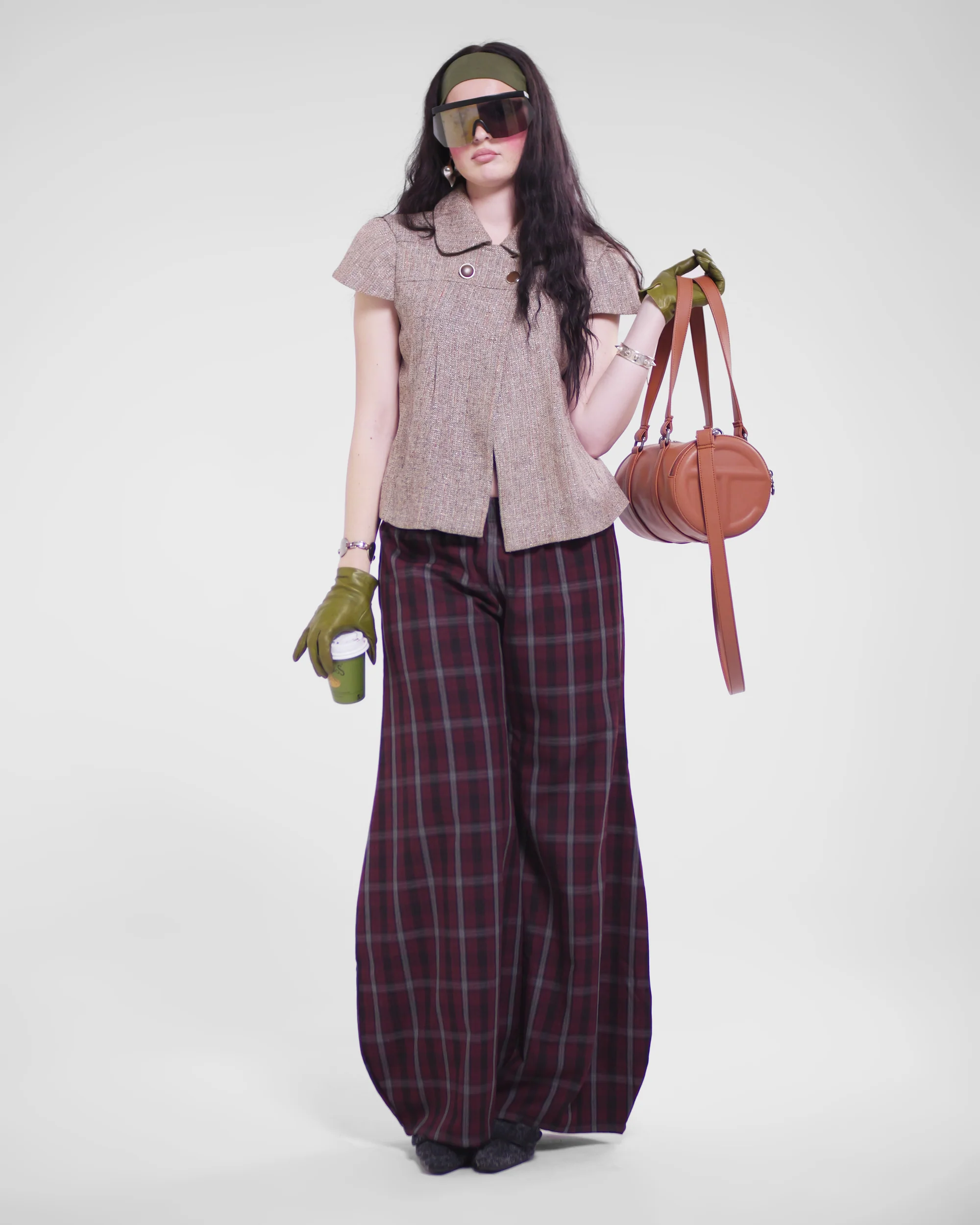 Shawties Puff Pant in Wine - Image 15