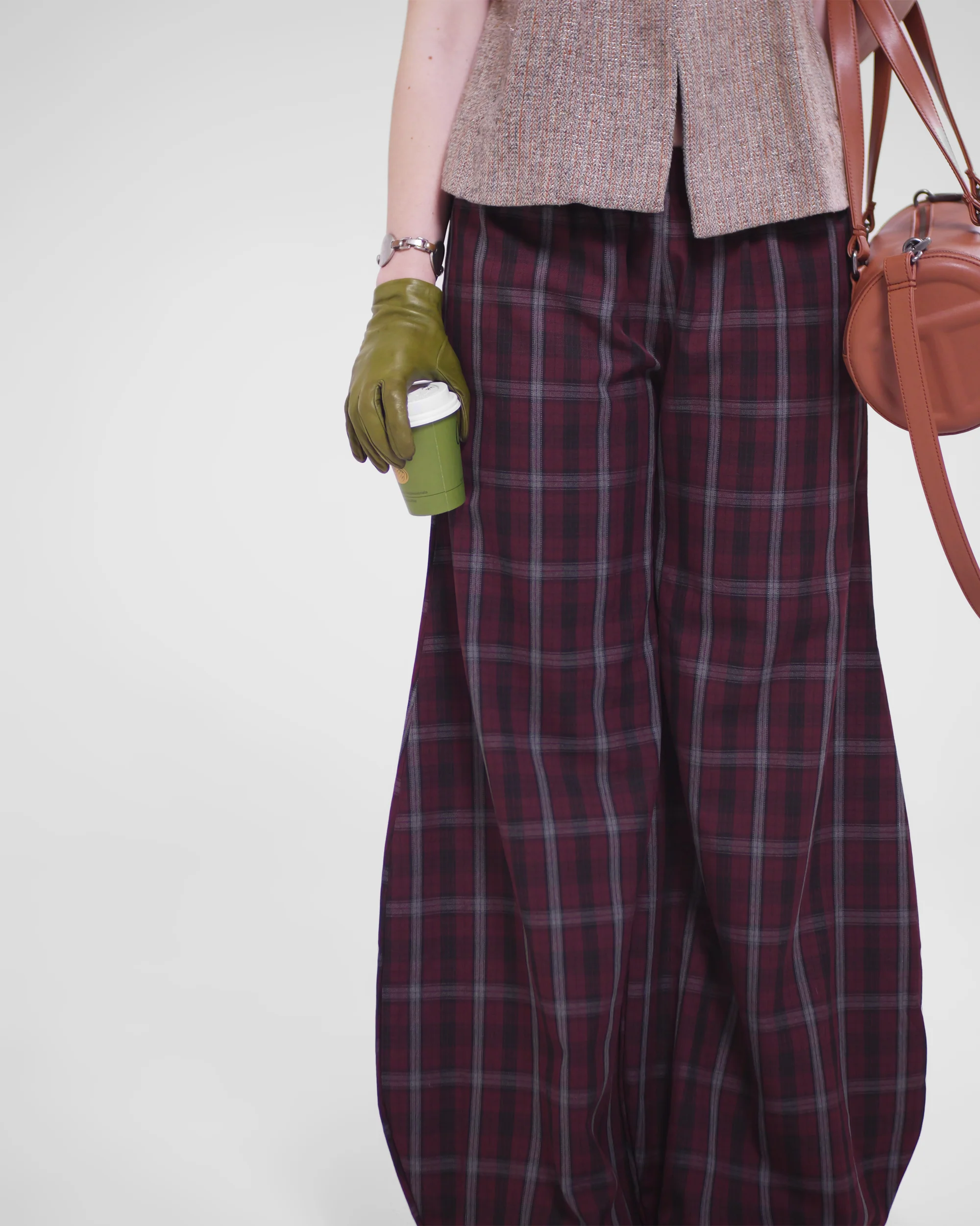 Shawties Puff Pant in Wine - Image 6