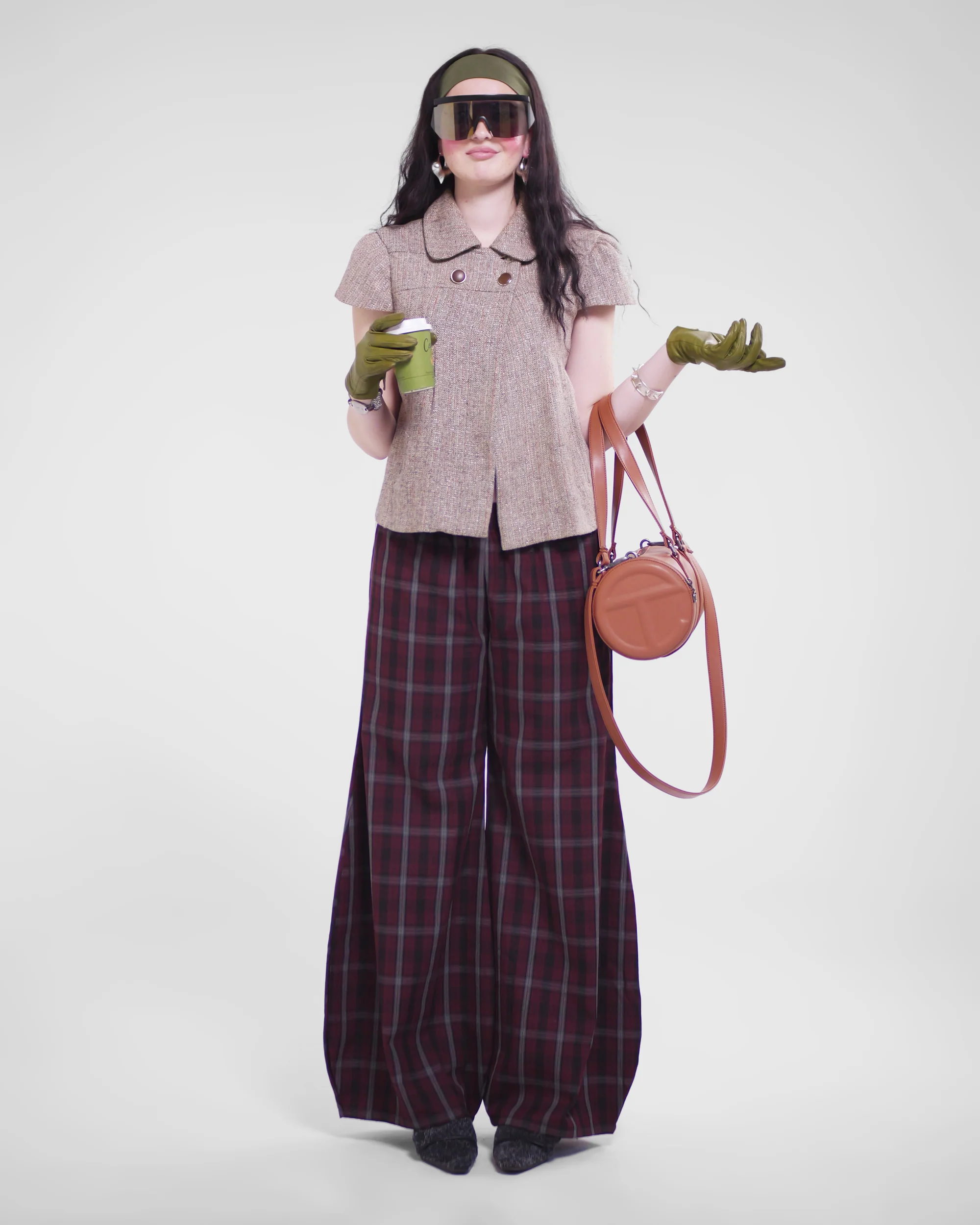 Shawties Puff Pant in Wine - Image 7