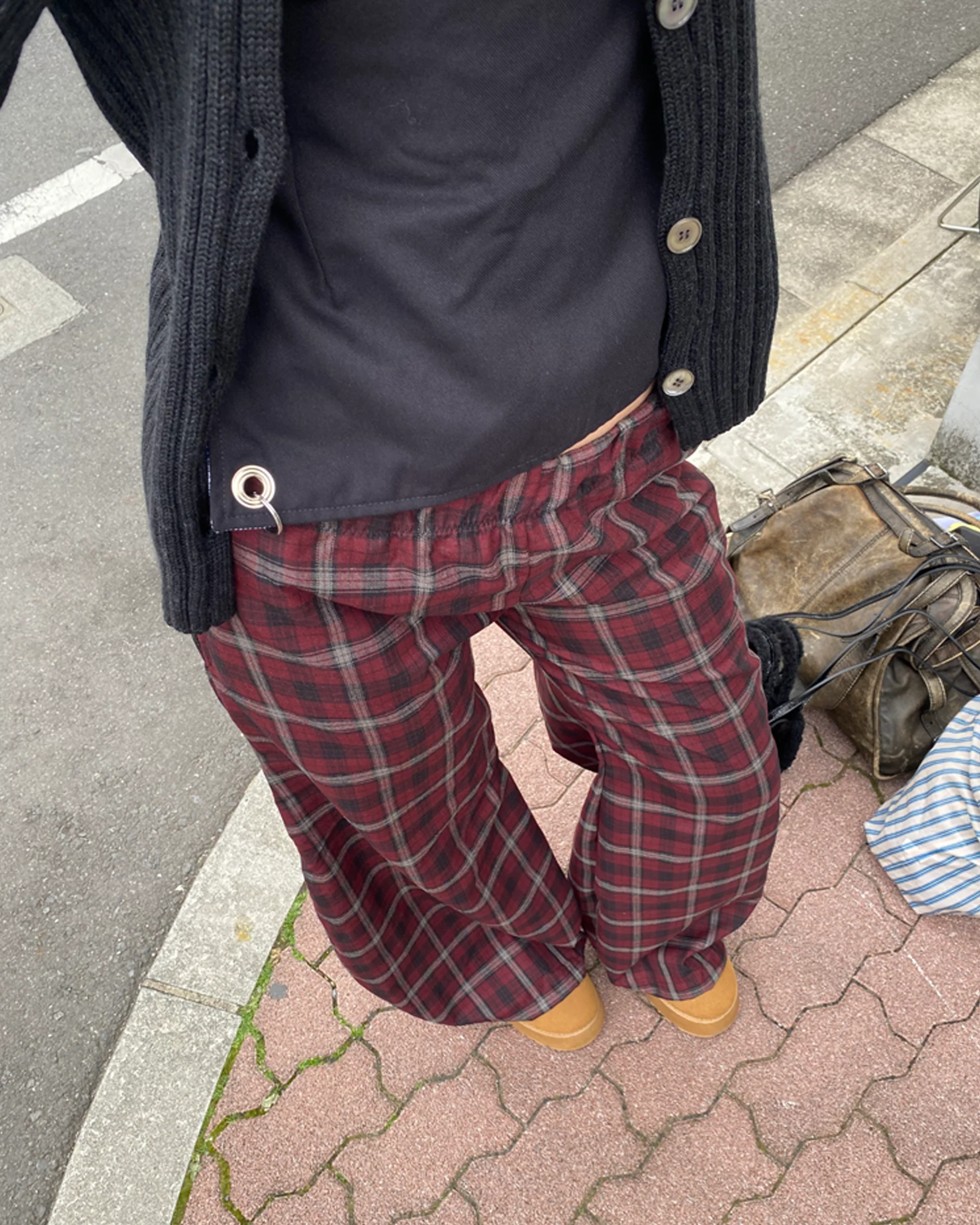 Shawties Puff Pant in Wine - Image 8