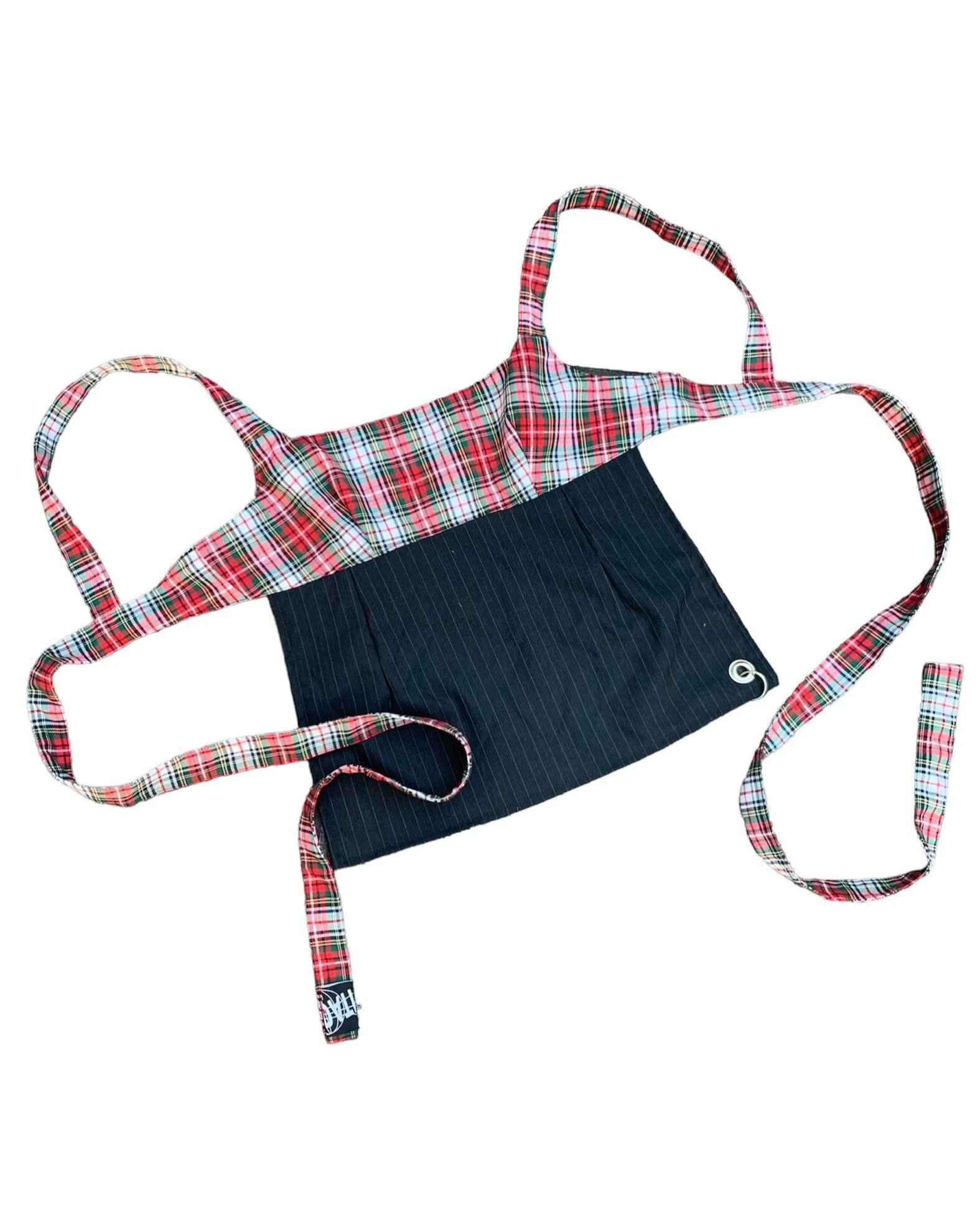 Obi Reversible Top in Red/Grey Pinstripe - Image 11