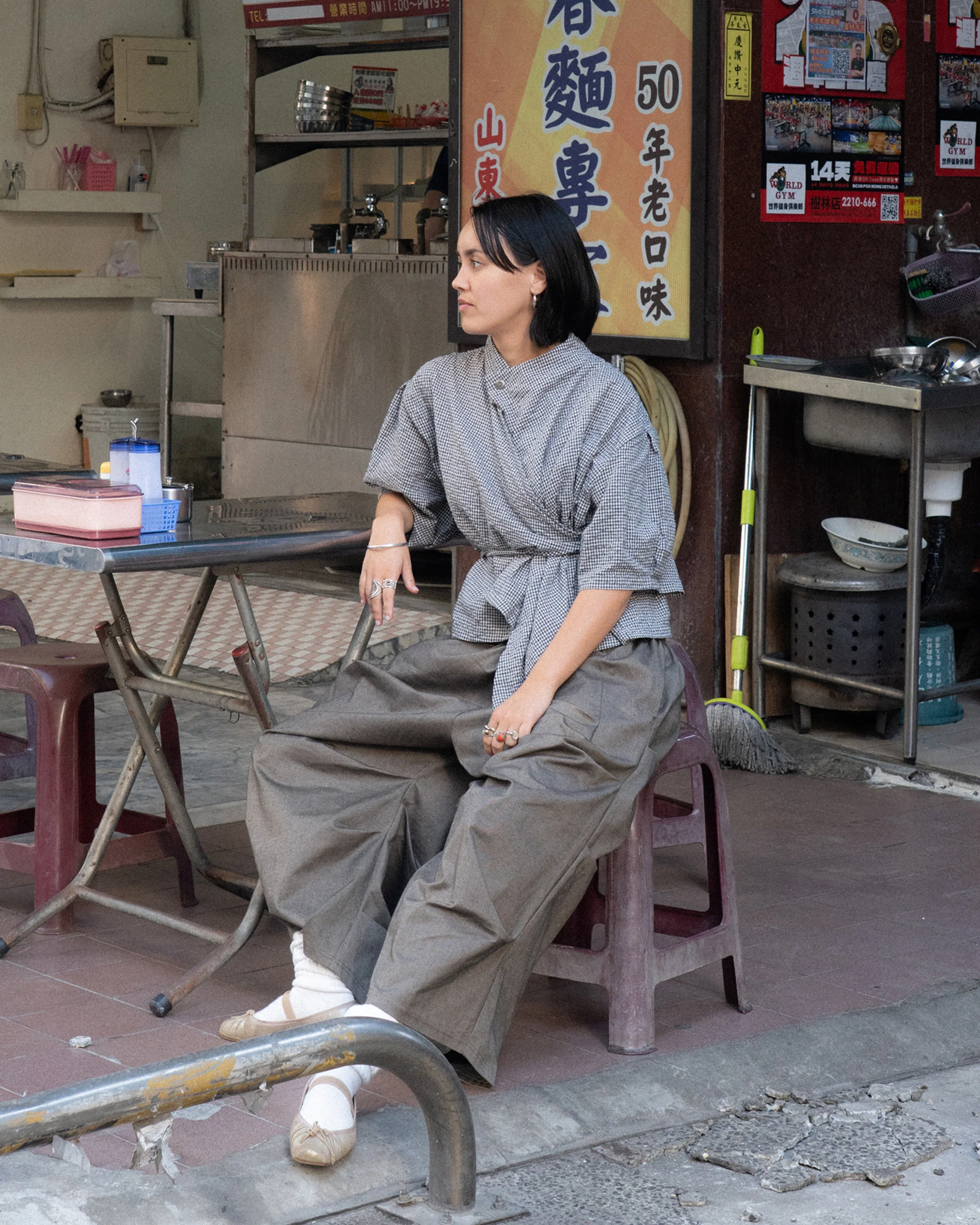 Toshi Shorts in Chia - Image 10